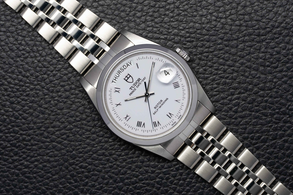 Tudor Date-Day 76200 White Dial 2010 Papers