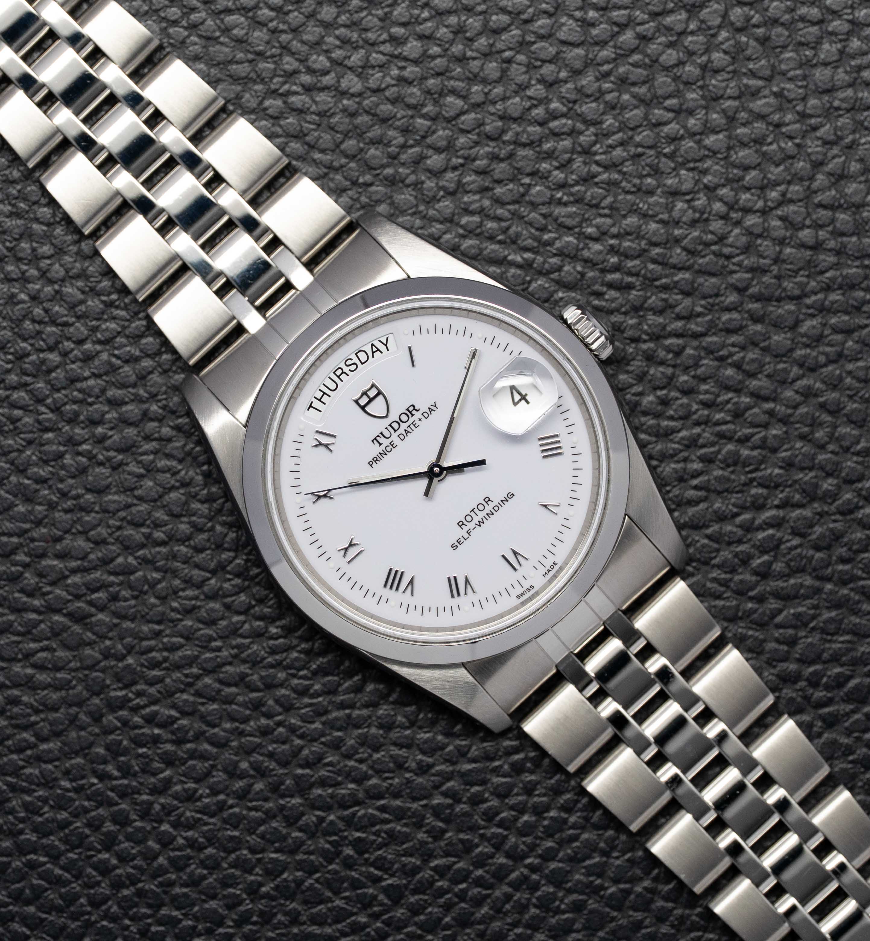 Tudor Date-Day 76200 White Dial 2010 Papers