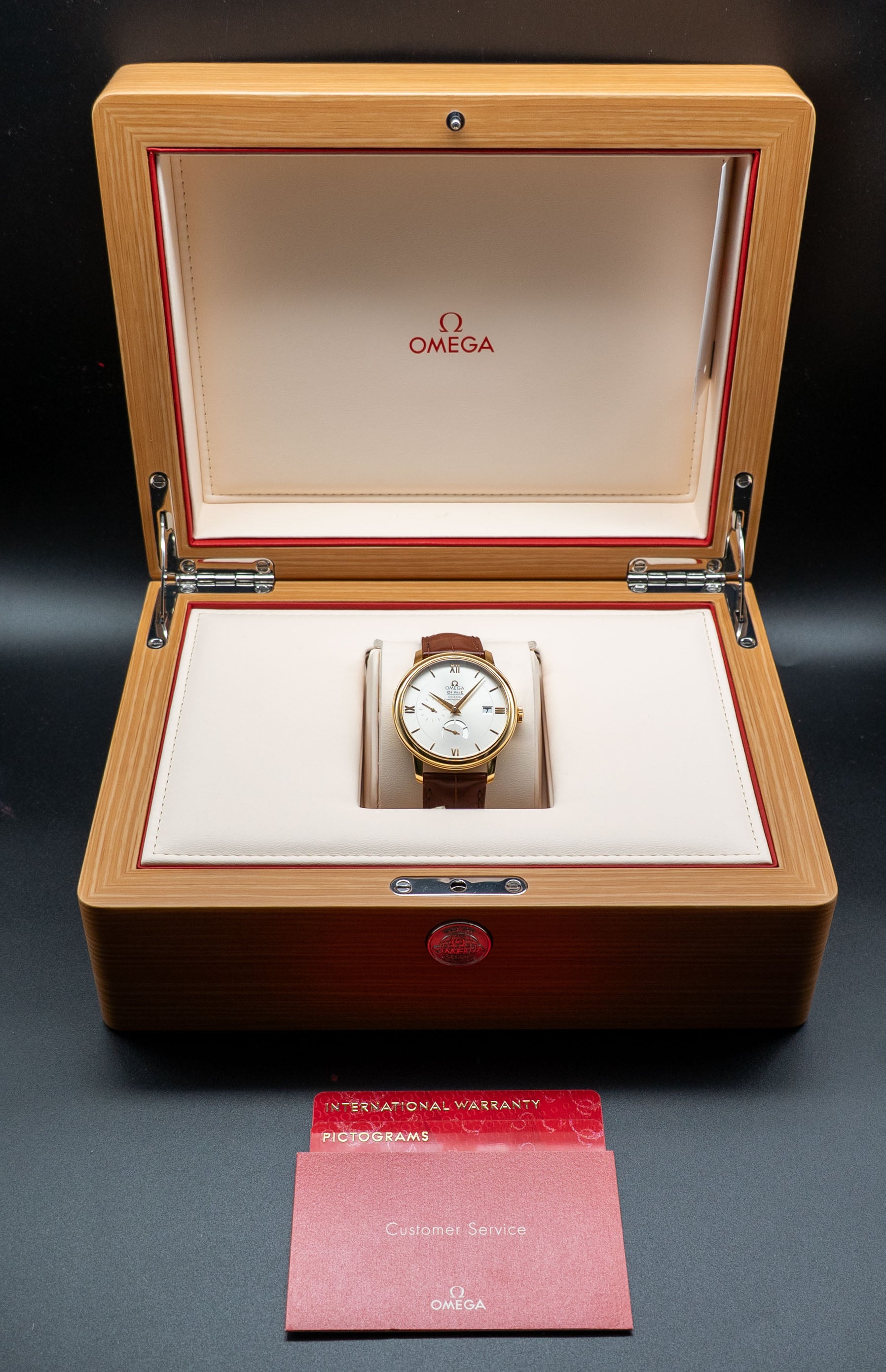 Omega De Ville Prestige 424.53.40.21.02.002, FULLSET 2026, caja y PAPERS