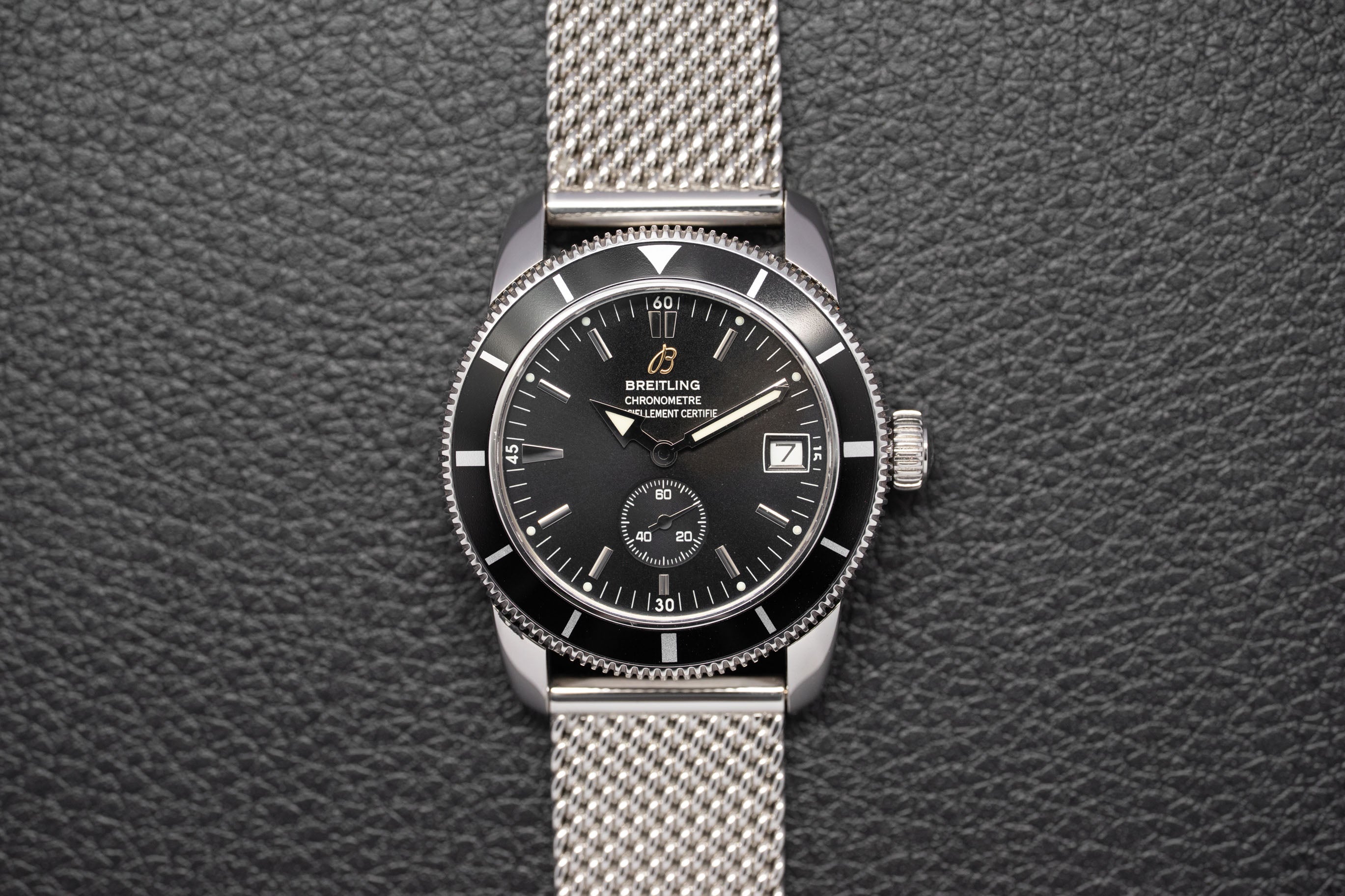 Breitling Superocean Heritage A37320 Black Dial 2010 PAPERS, With PAPERS