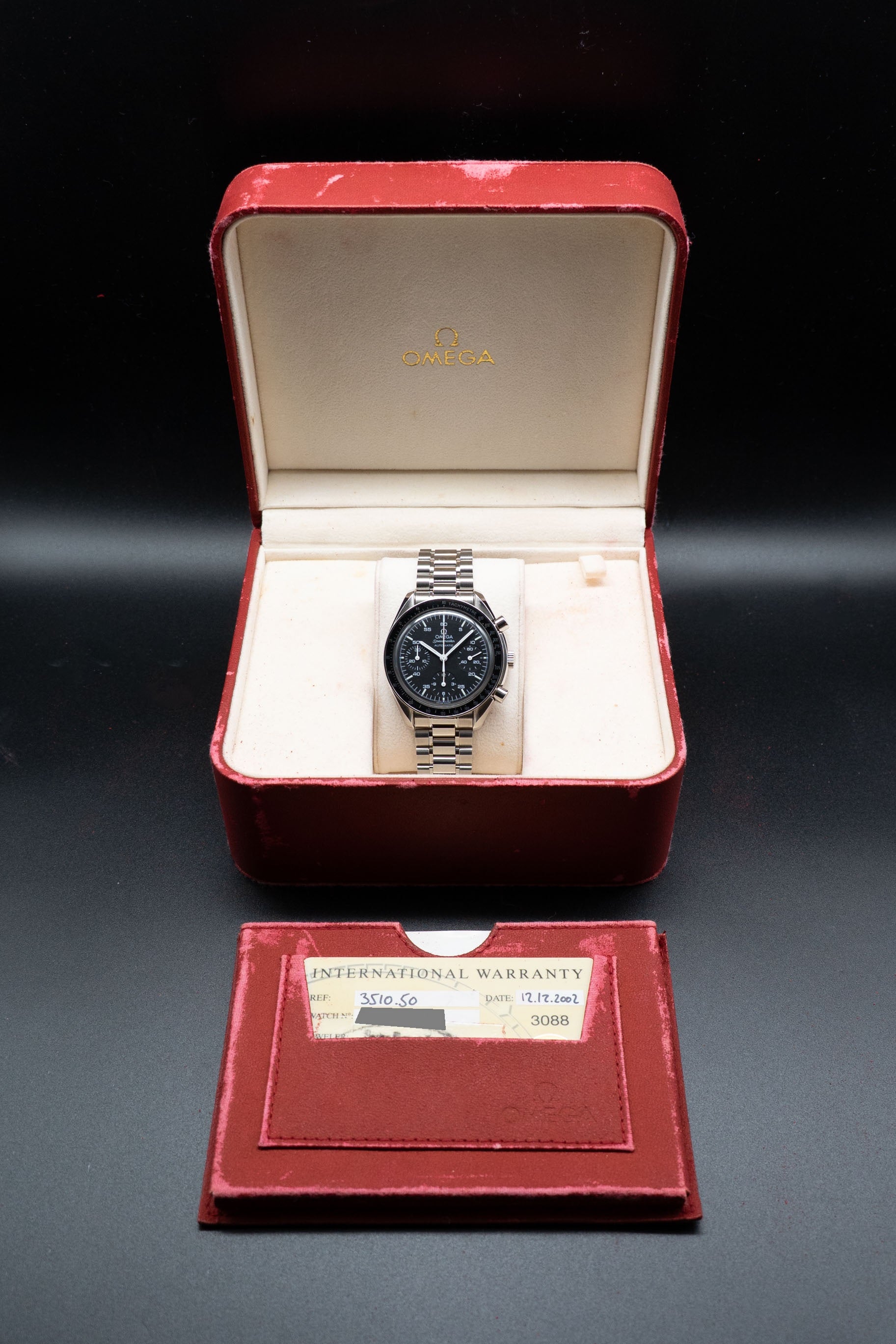 Omega Speedmaster Reduced 3510.50 Fullset 2002 Box+Papers
