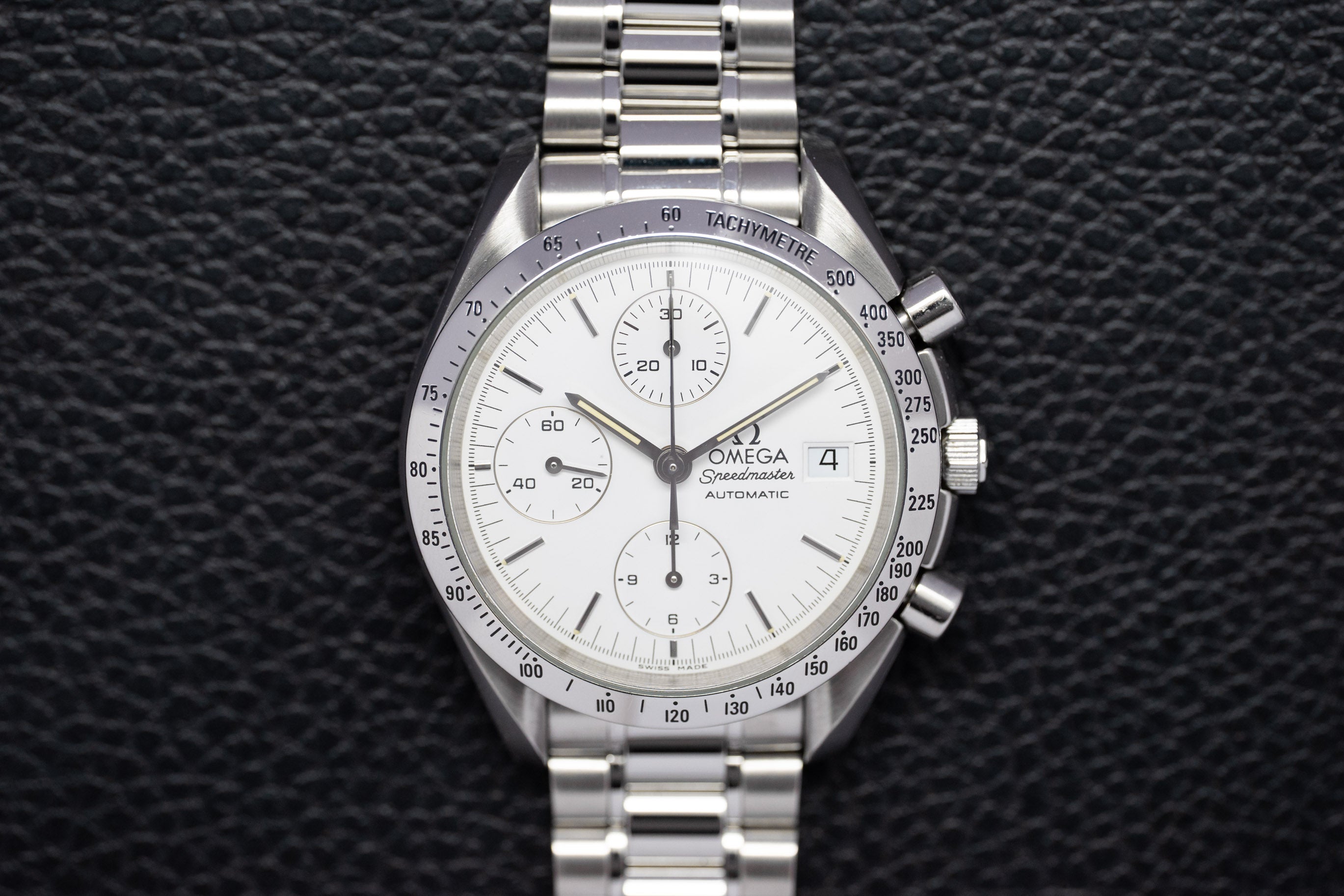 Omega Speedmaster Date 3511.20, esfera blanca, 1995