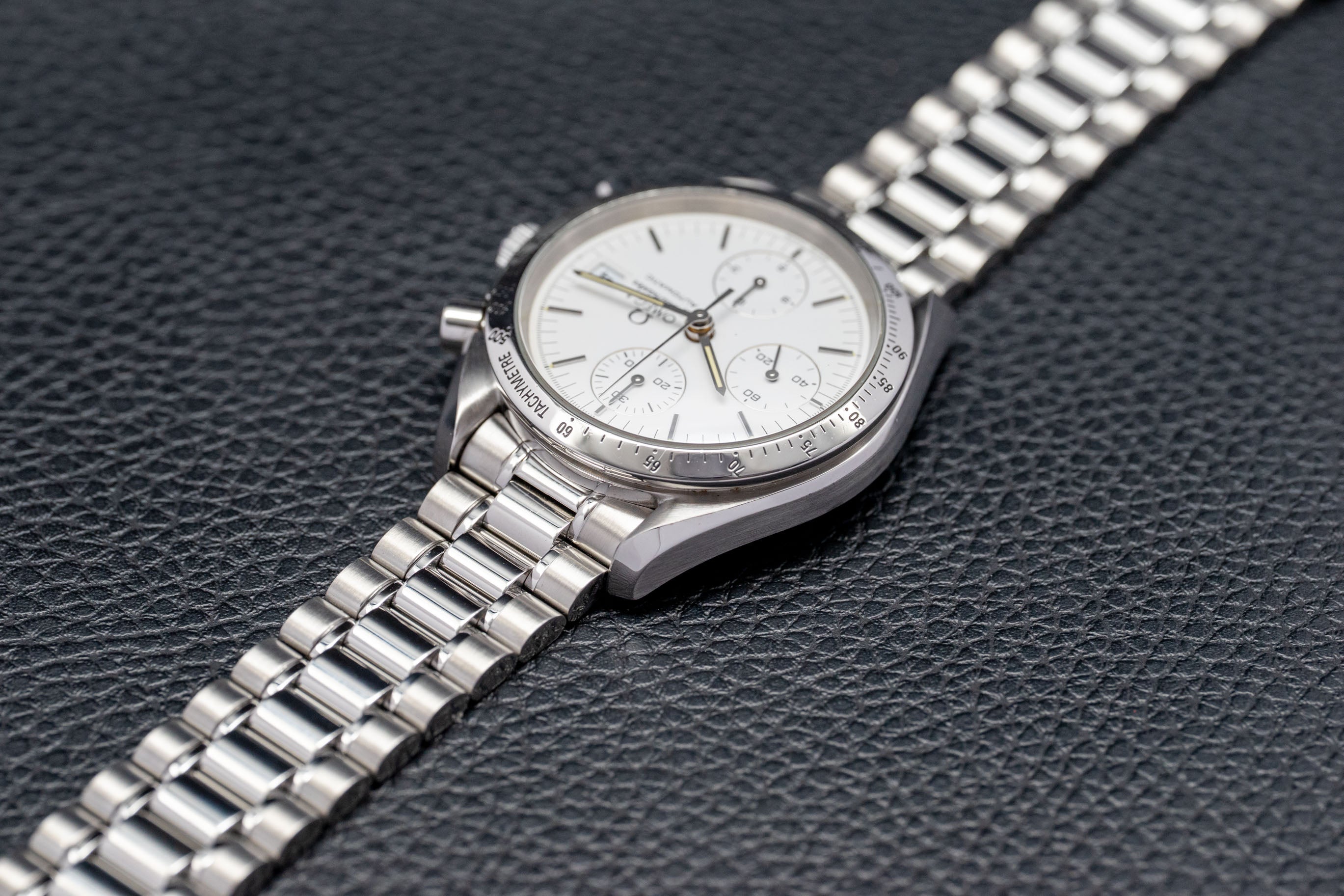 Omega Speedmaster Date 3511.20, esfera blanca, 1995