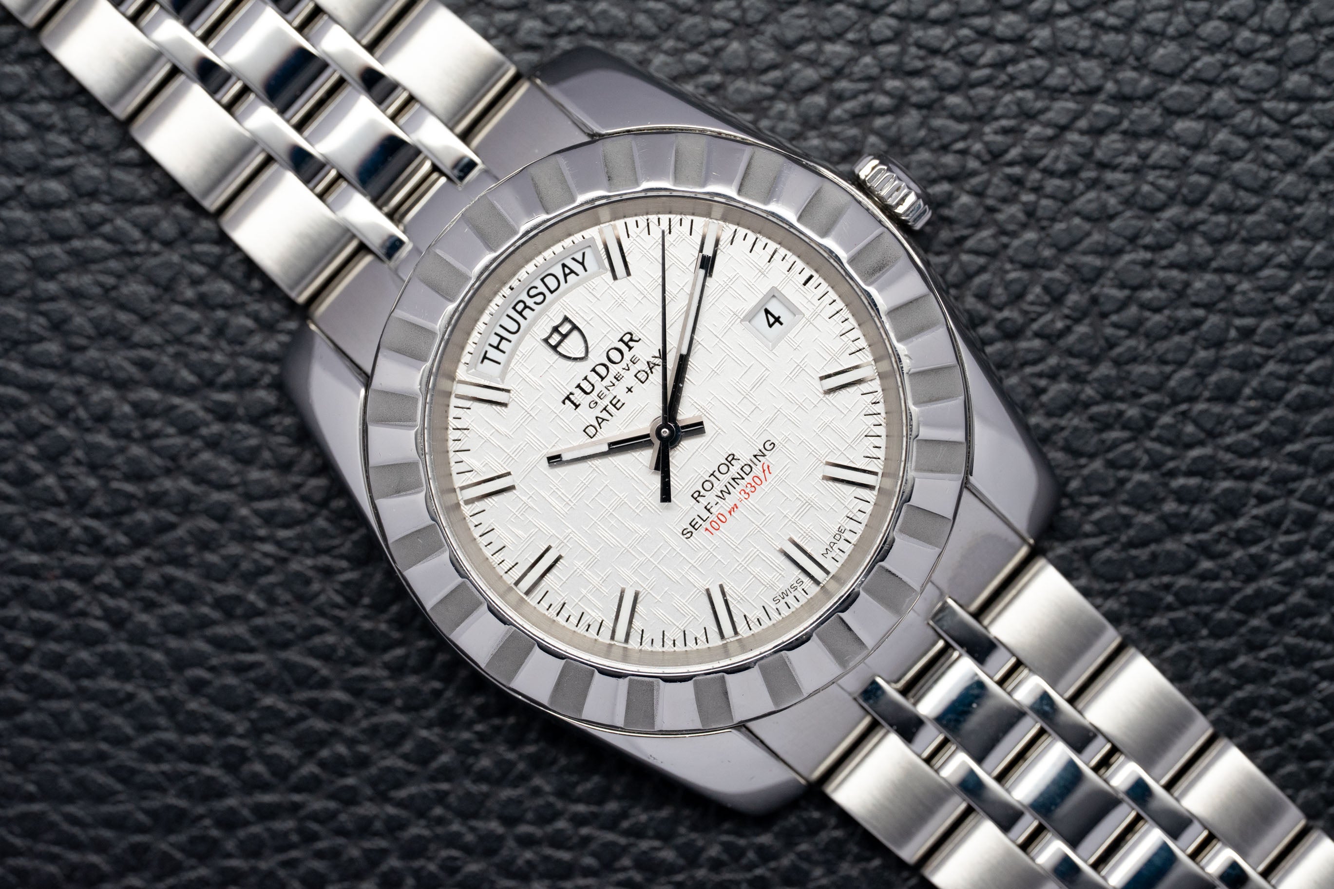 Tudor Classic Day Date 23010 Silver Dial 2009 PAPERS