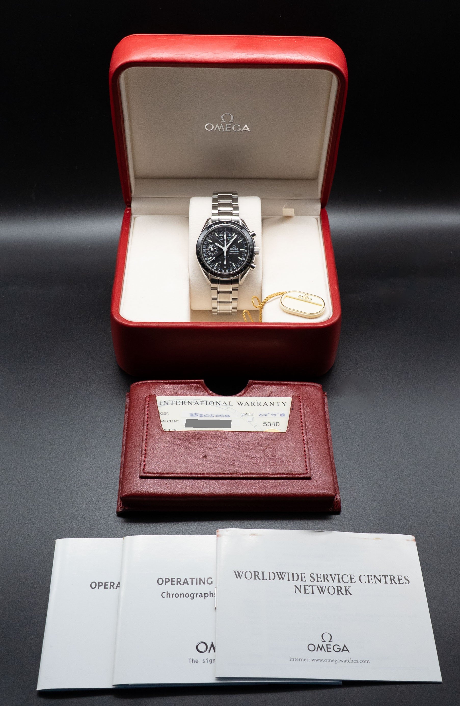 Omega Speedmaster Day Date 3520.50 FULLSET 2002 Box + PAPERS