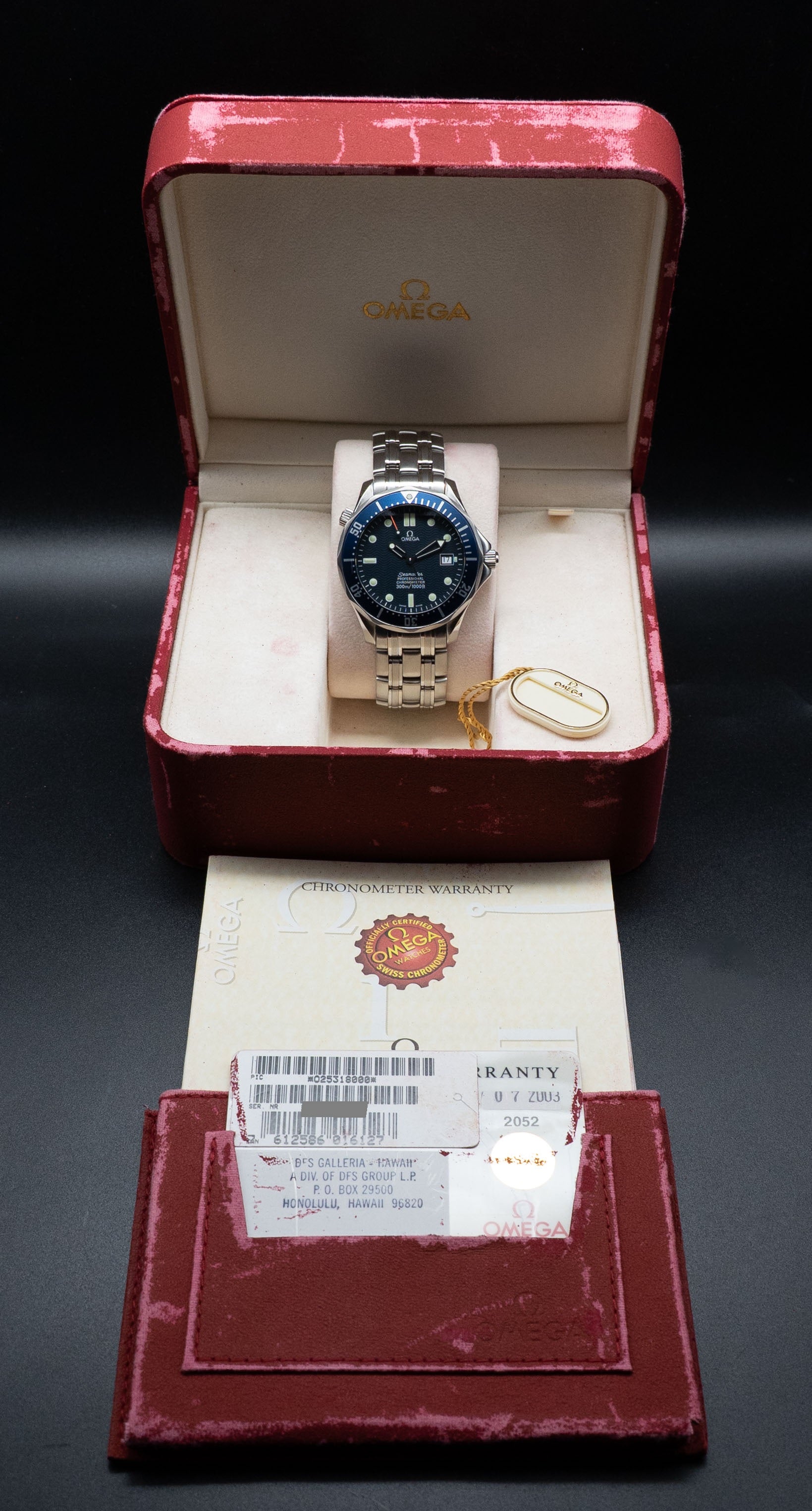 Omega Seamaster Diver 300 2531.80 FULLSET 2003 Box + PAPERS