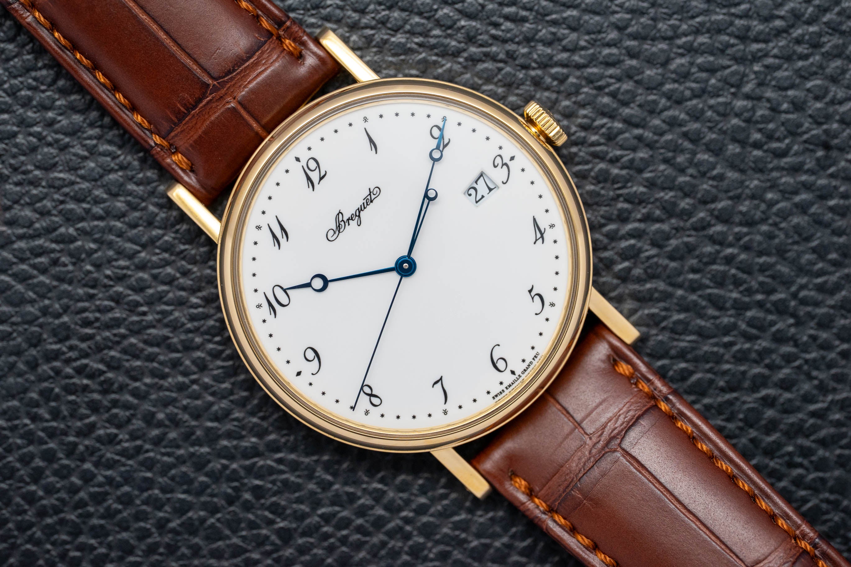 Breguet Classique 5177BA/29/9V6 con quadrante smaltato, FULLSET 2017, scatola e PAPERS