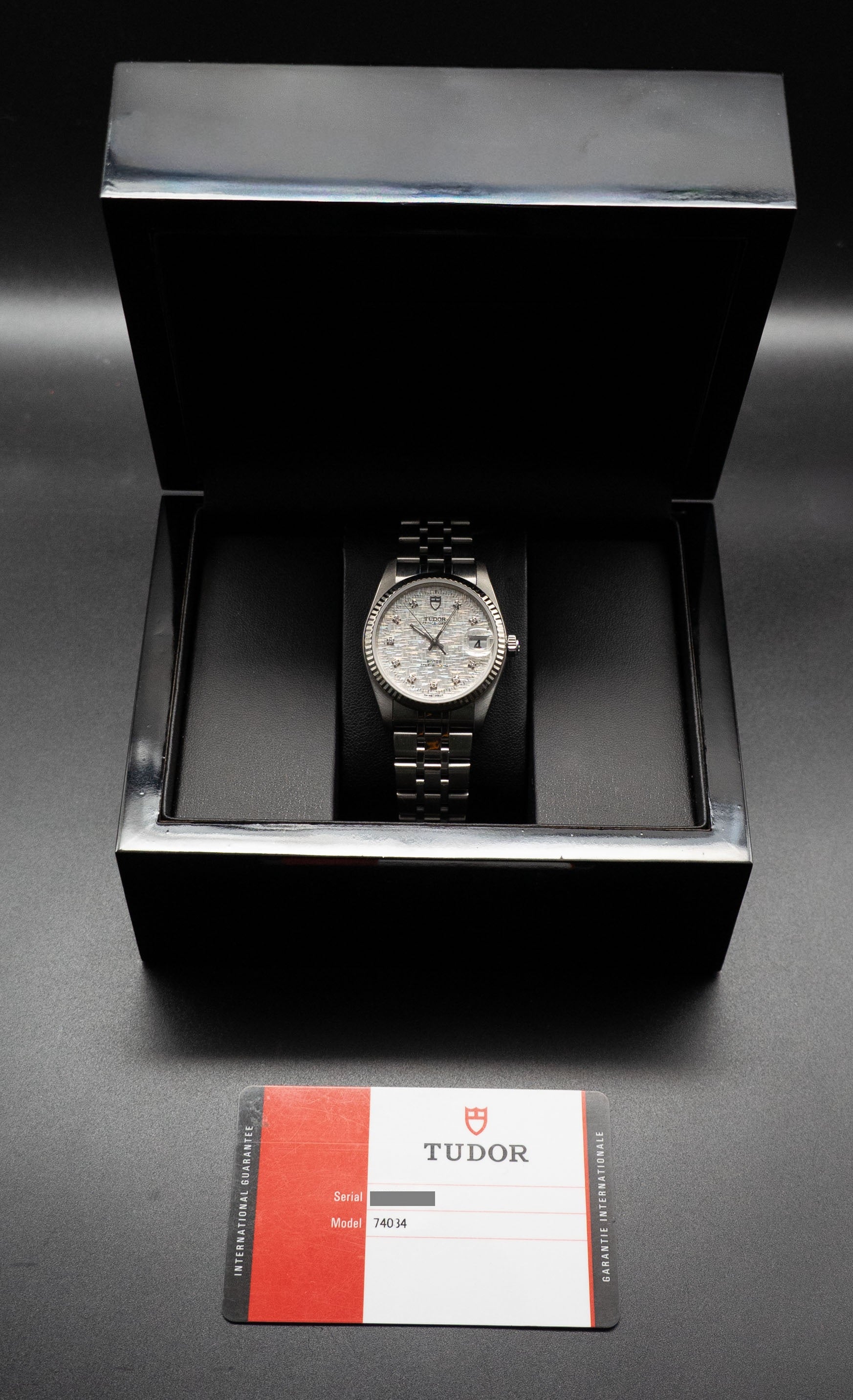 Tudor Date 74034 Silver Dial 2018 Papers