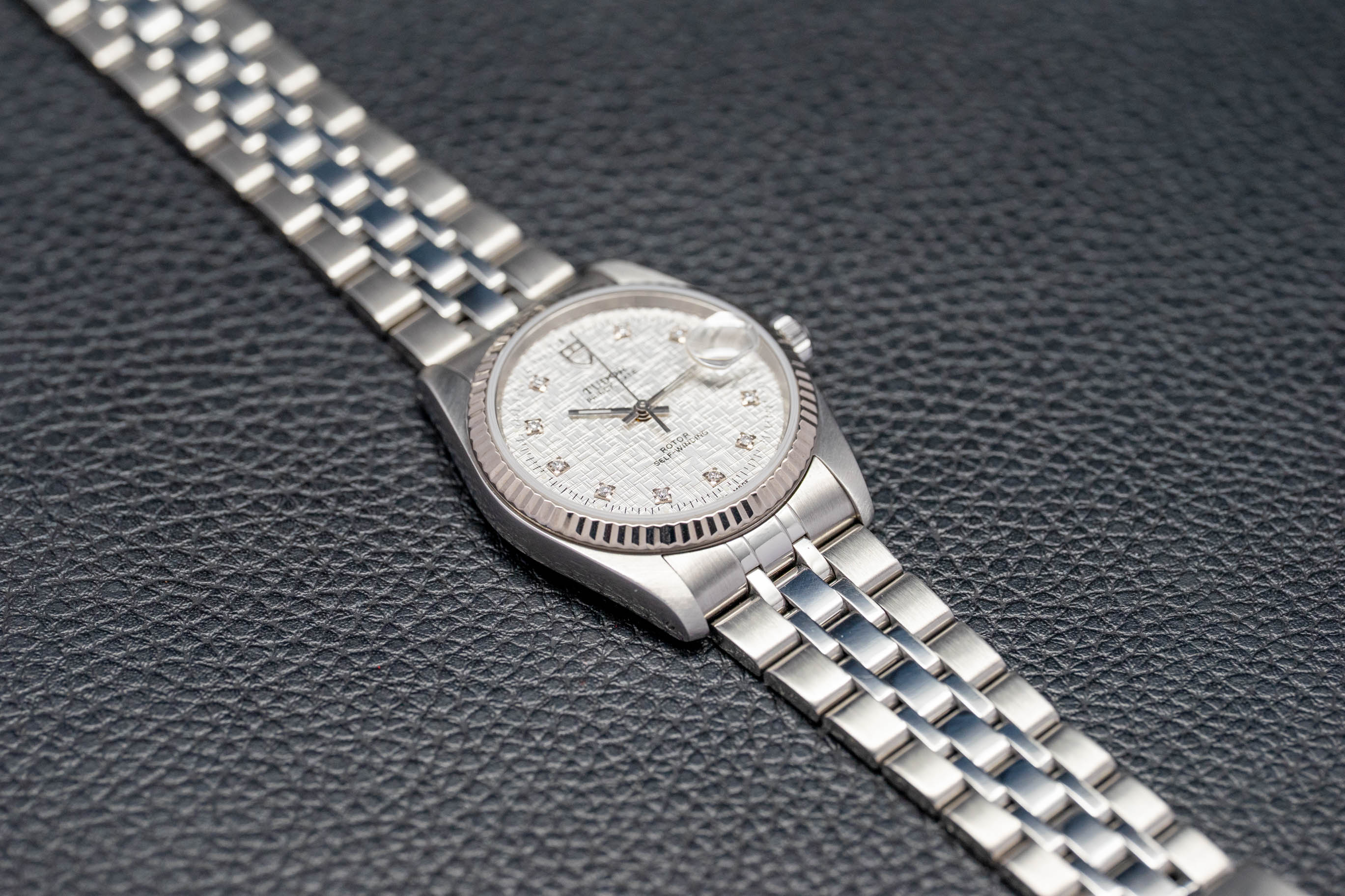Tudor Date 74034 Silver Dial 2018 Papers