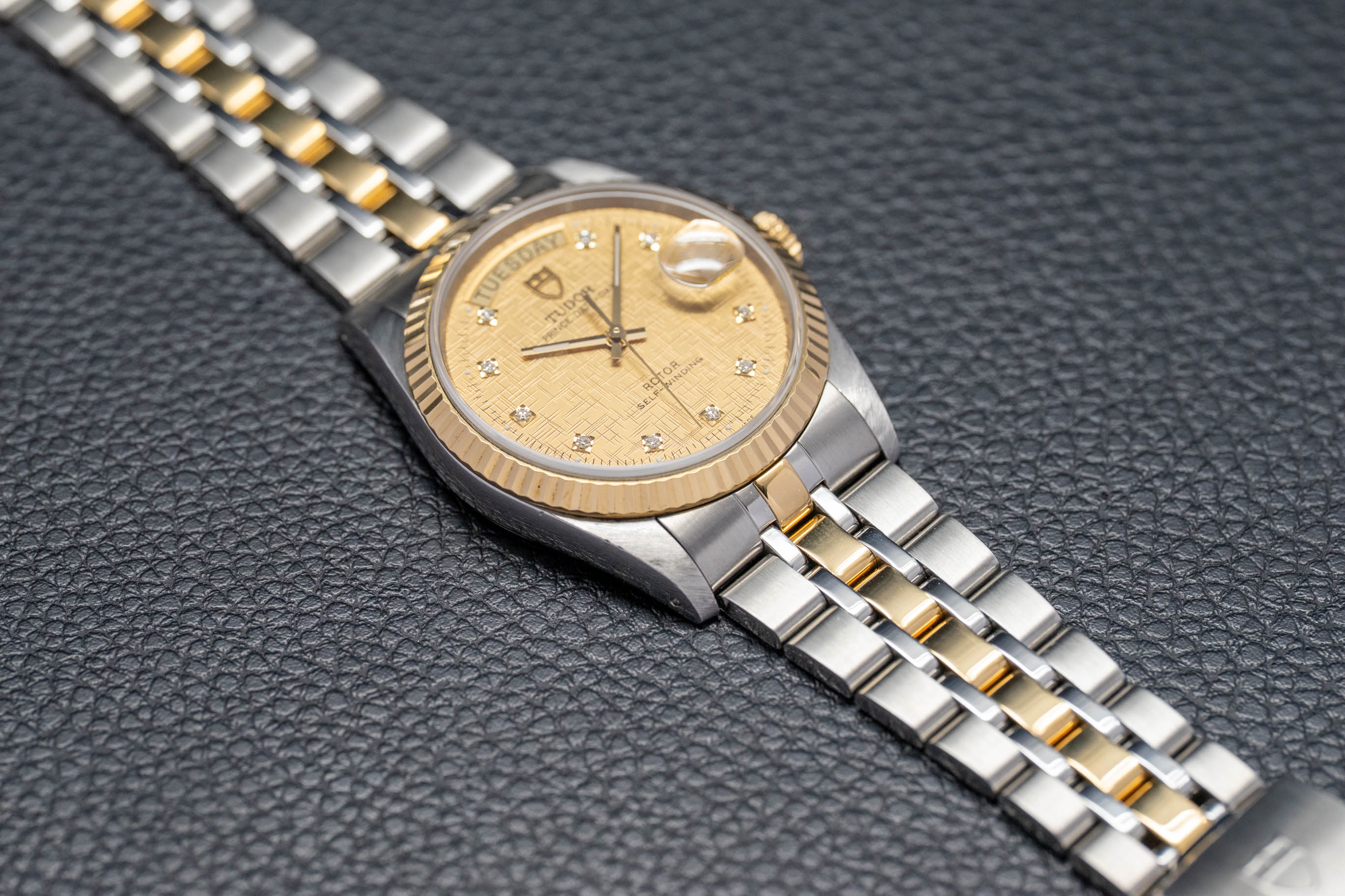 Tudor Prince Date-Day 76213 Gold Dial 2005