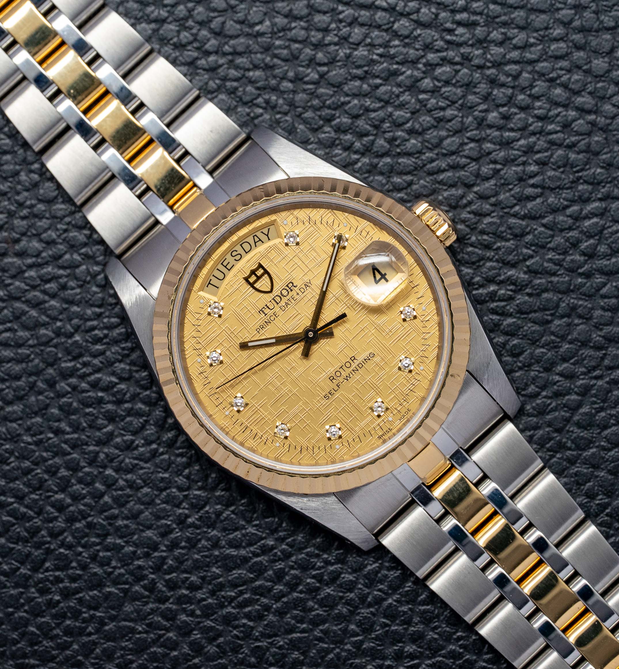Tudor Prince Date-Day 76213 Gold Dial 2005