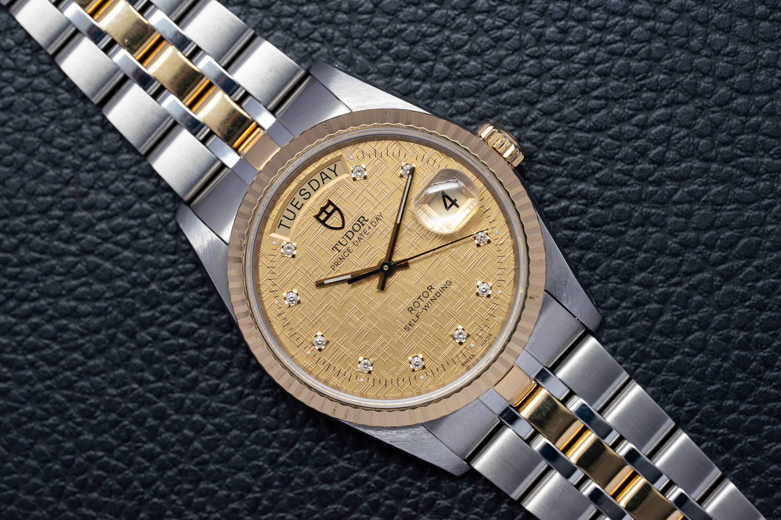 Tudor Prince Date-Day 76213 Gold Dial 2005