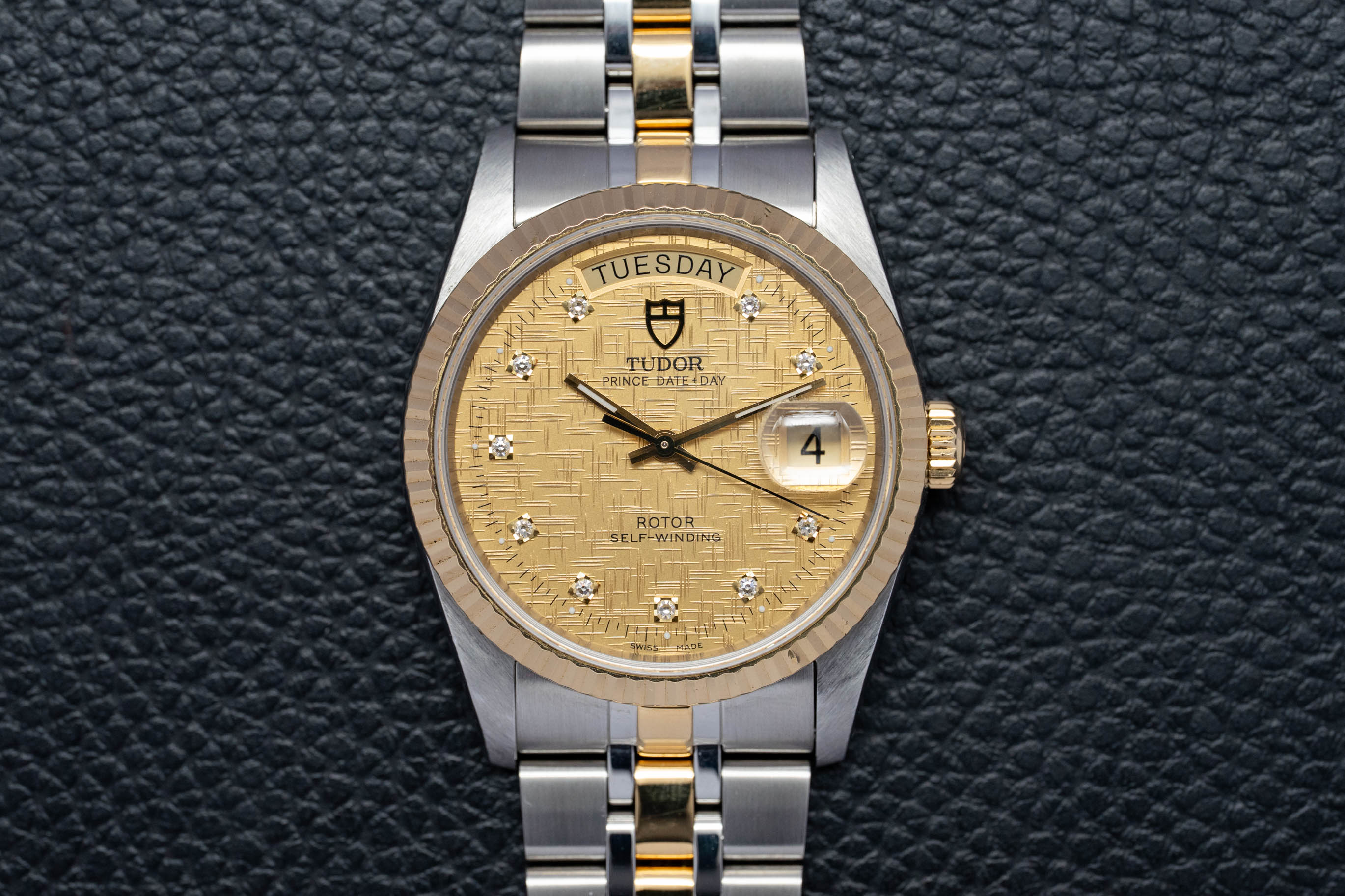Tudor Prince Date-Day 76213 Gold Dial 2005