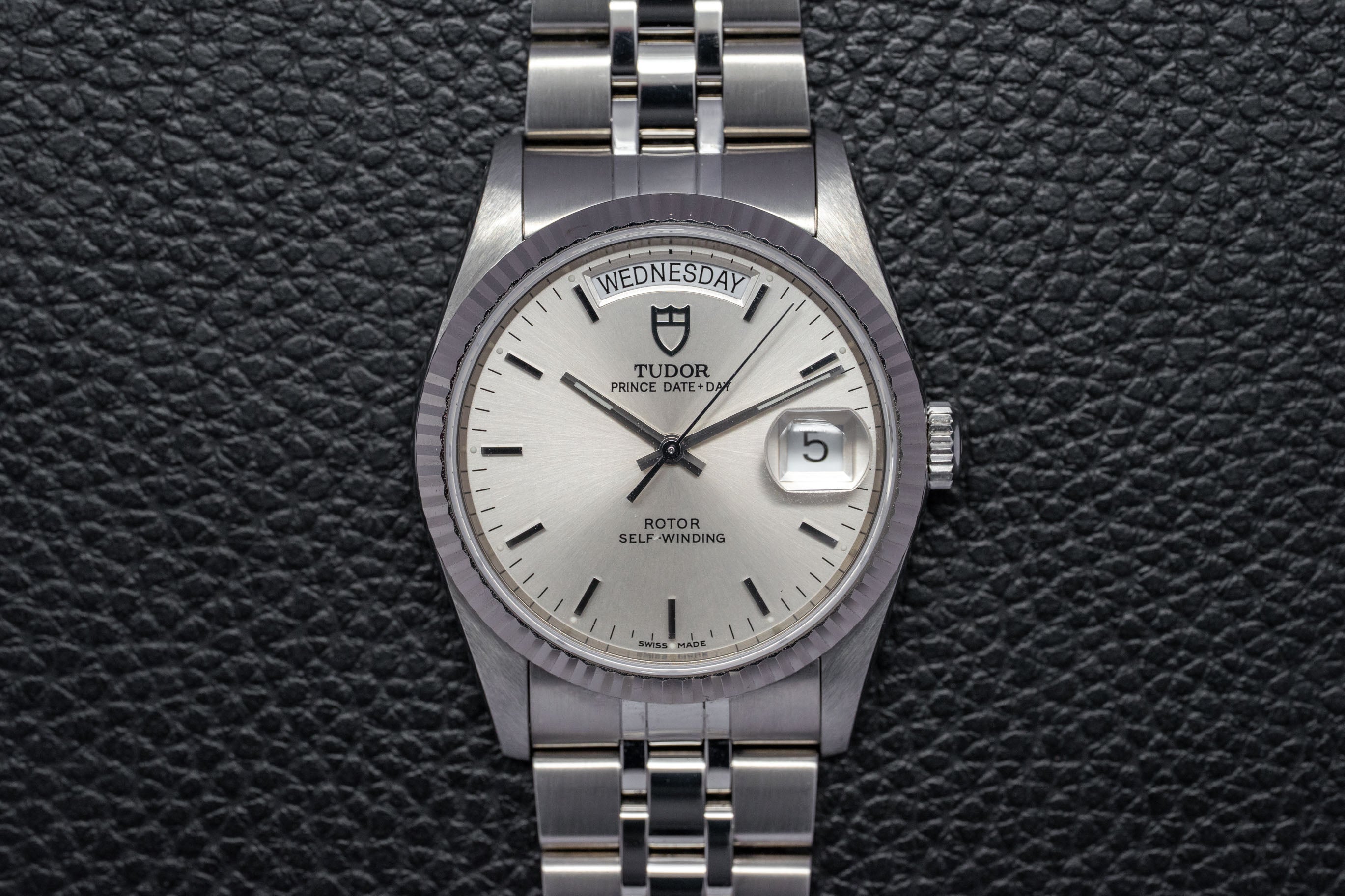 Tudor Date-Day 76214 Silver Dial 2006 Papers