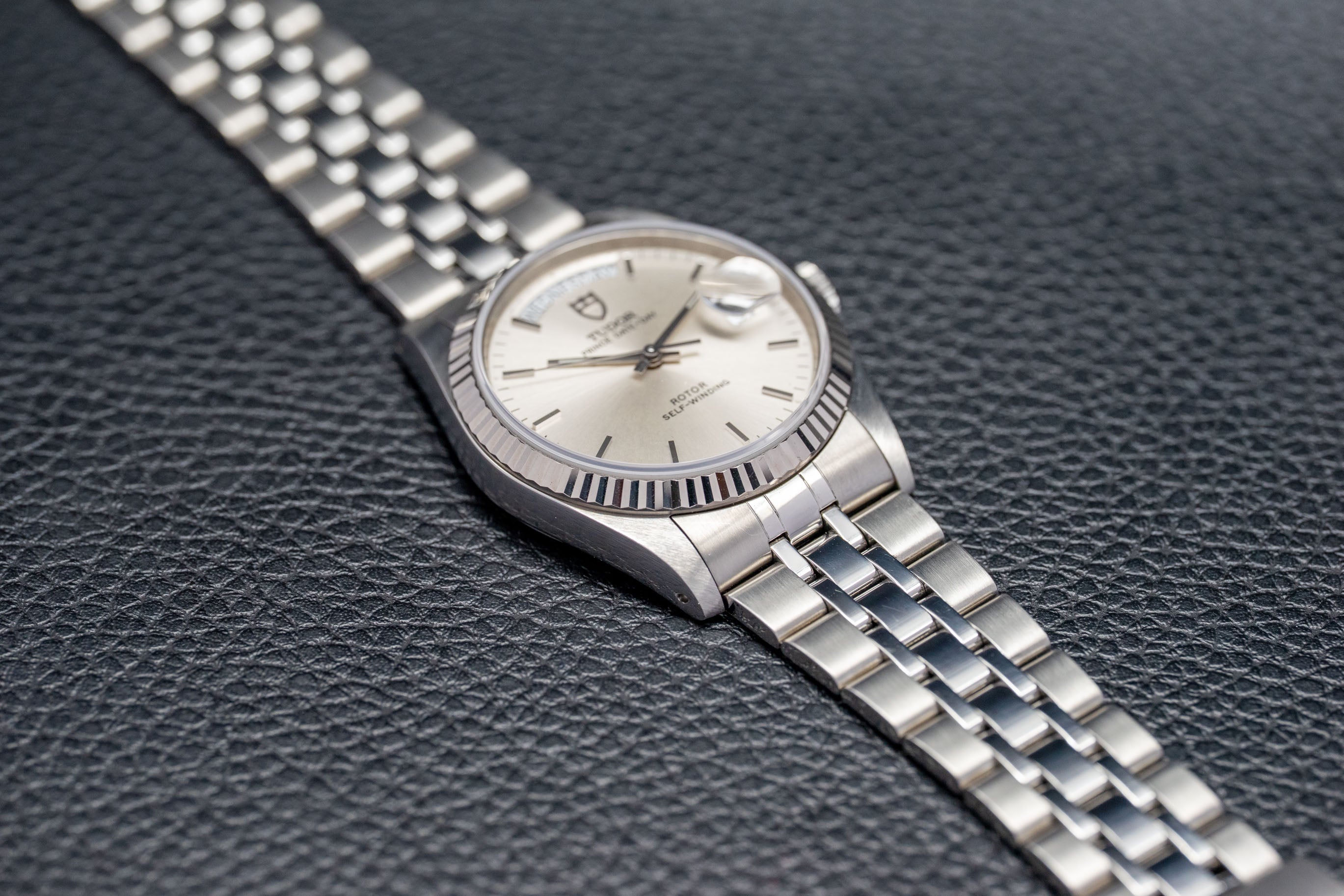 Tudor Date-Day 76214 Silver Dial 2006 Papers
