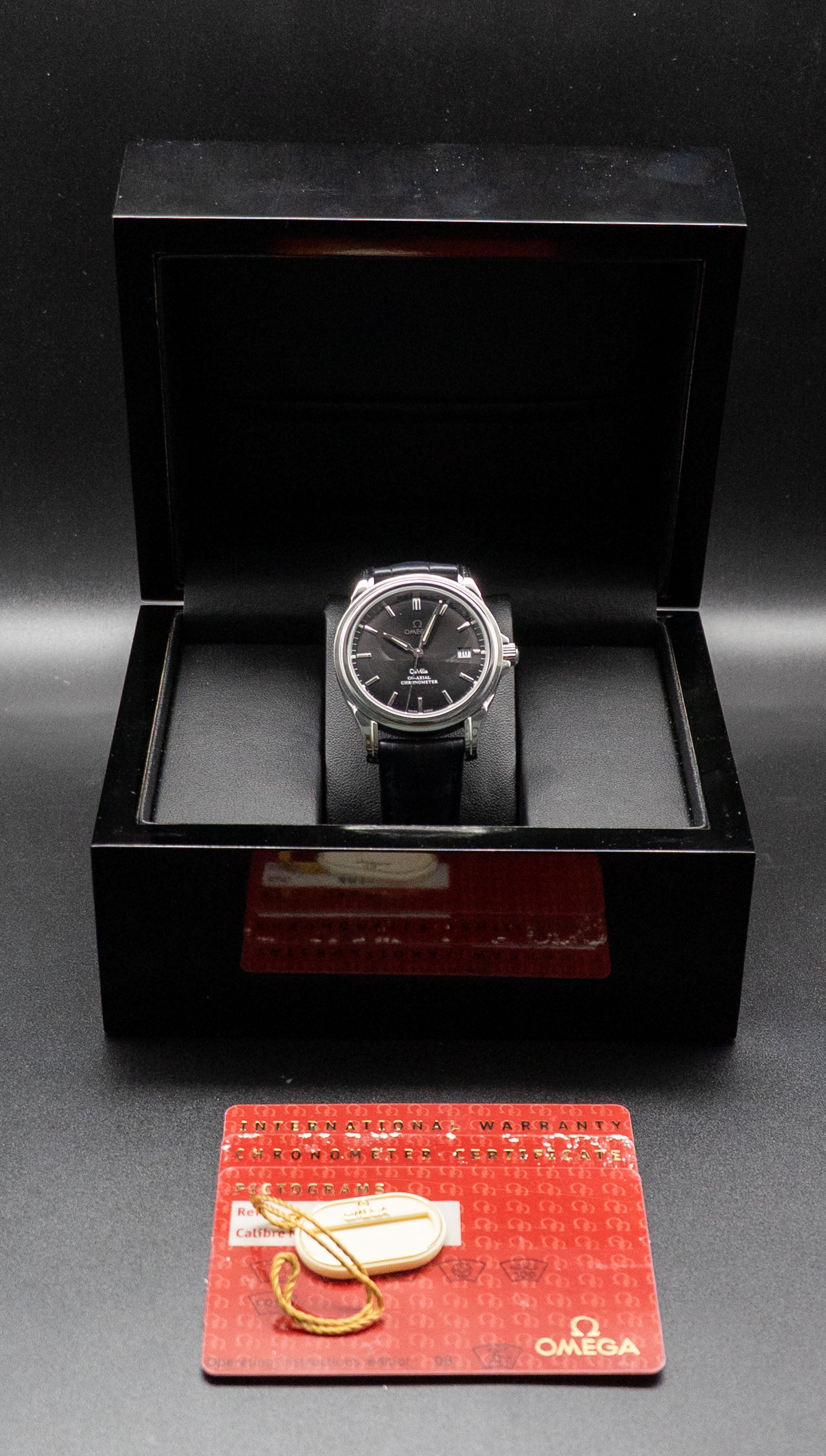Omega De Ville Co-Axial Chronometer 4831.51.31 Black Dial 2008 Papers