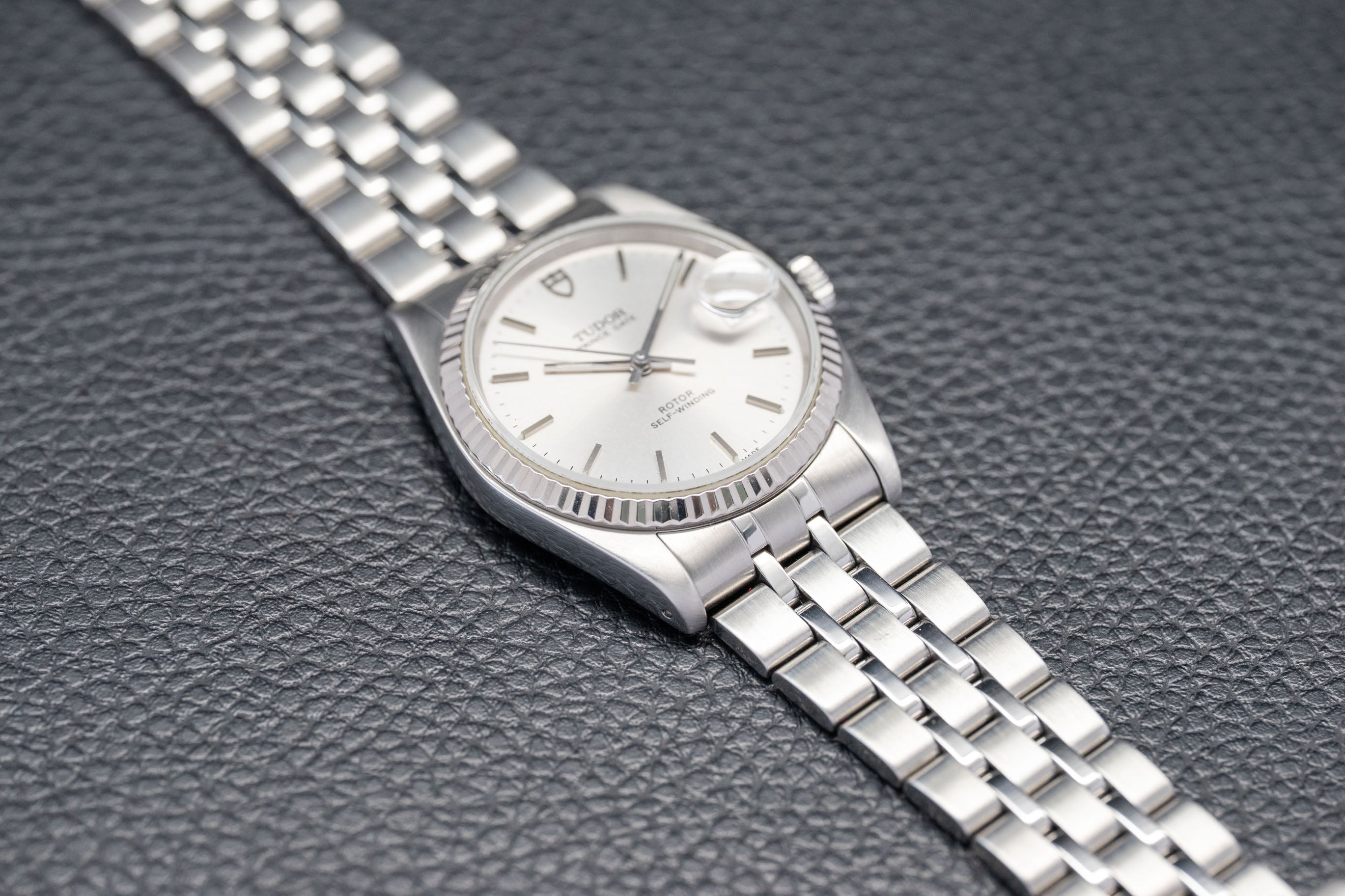 Tudor Date 74034 Silver Dial 2013 Papers