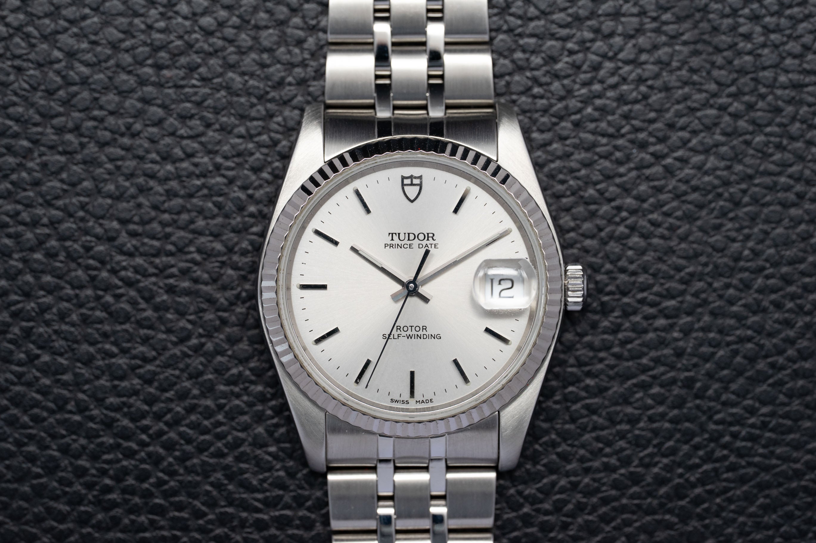 Tudor Date 74034 Silver Dial 2013 Papers