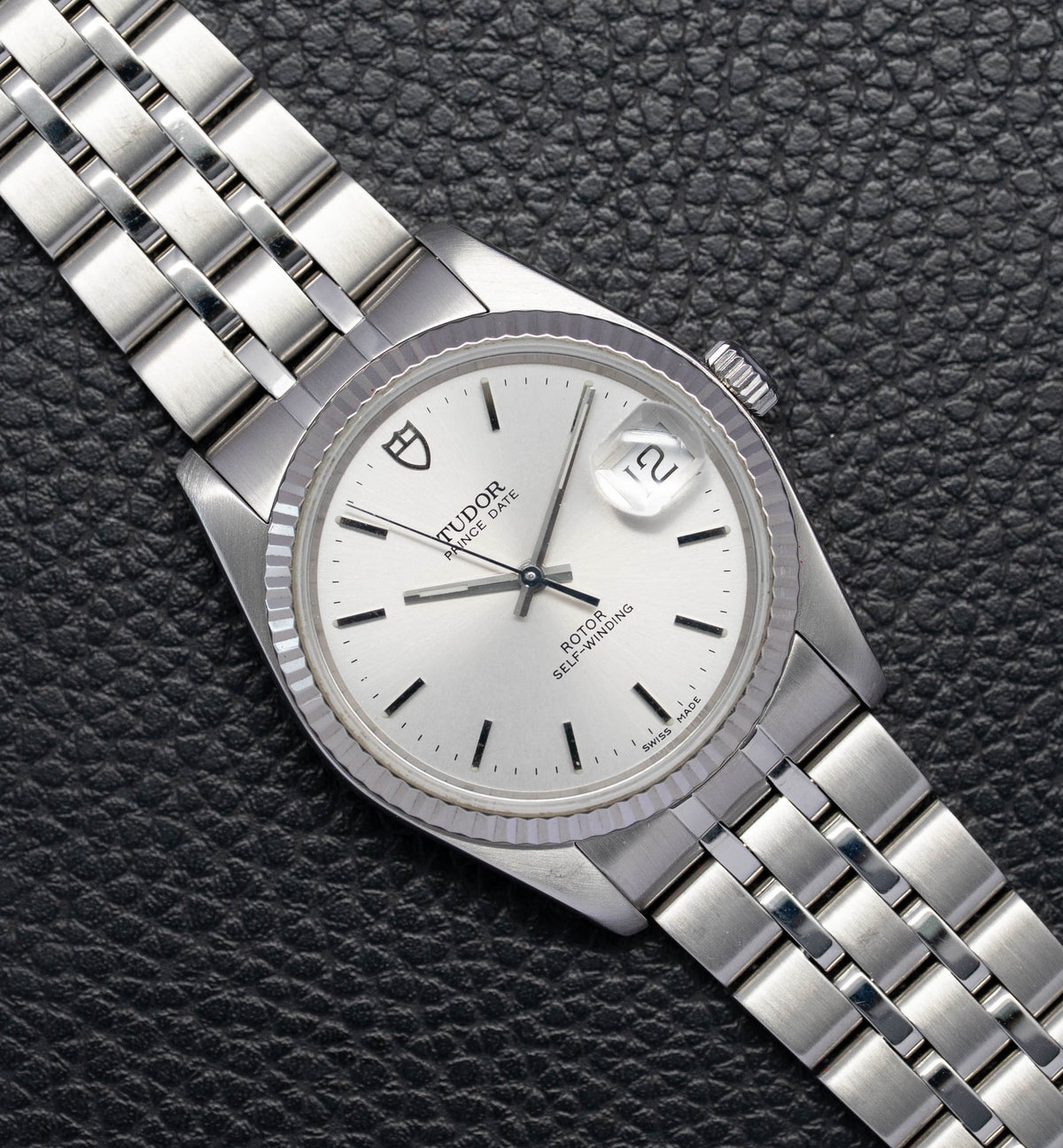 Tudor Date 74034 Silver Dial 2013 Papers