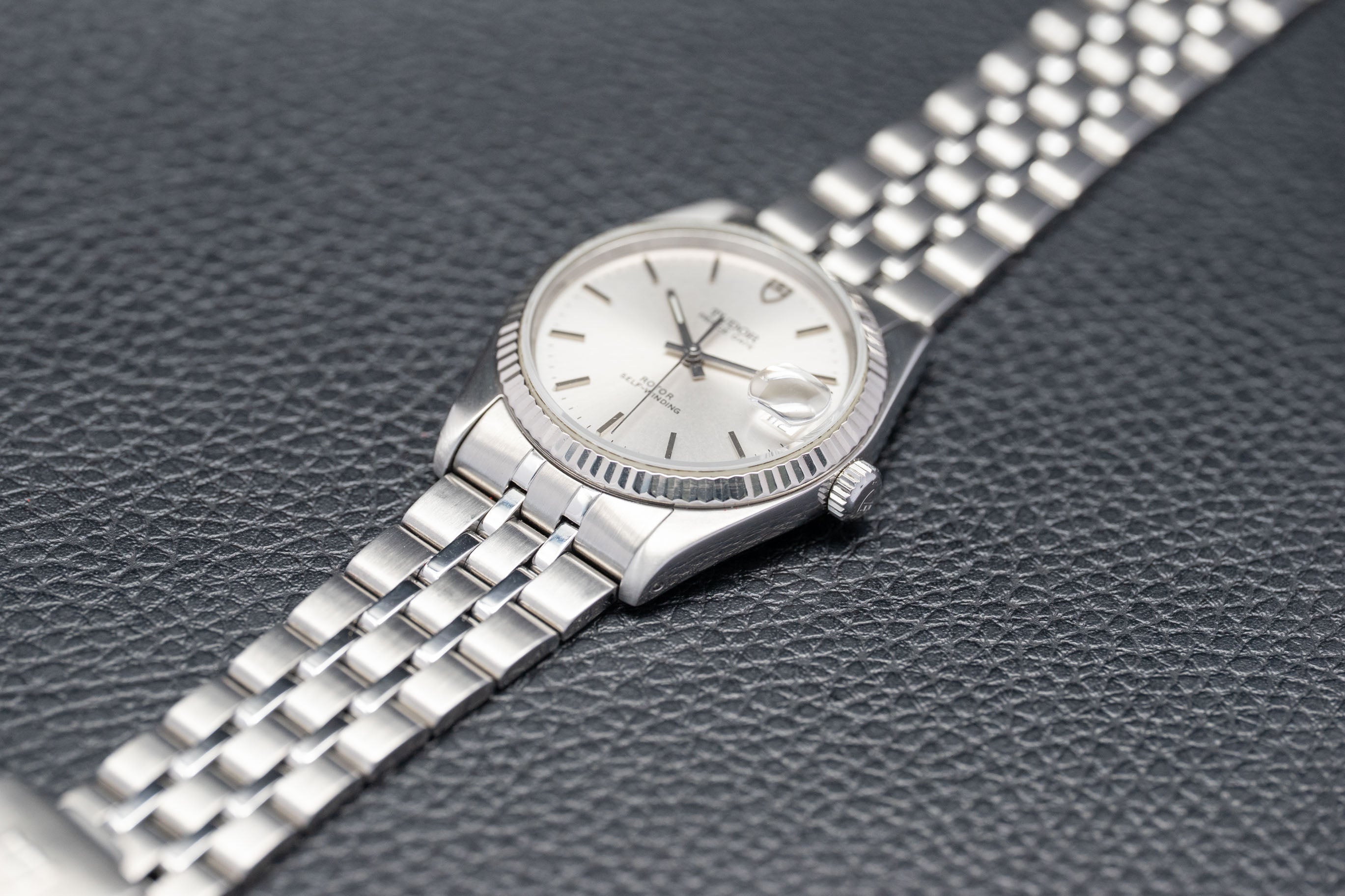 Tudor Date 74034 Silver Dial 2013 Papers