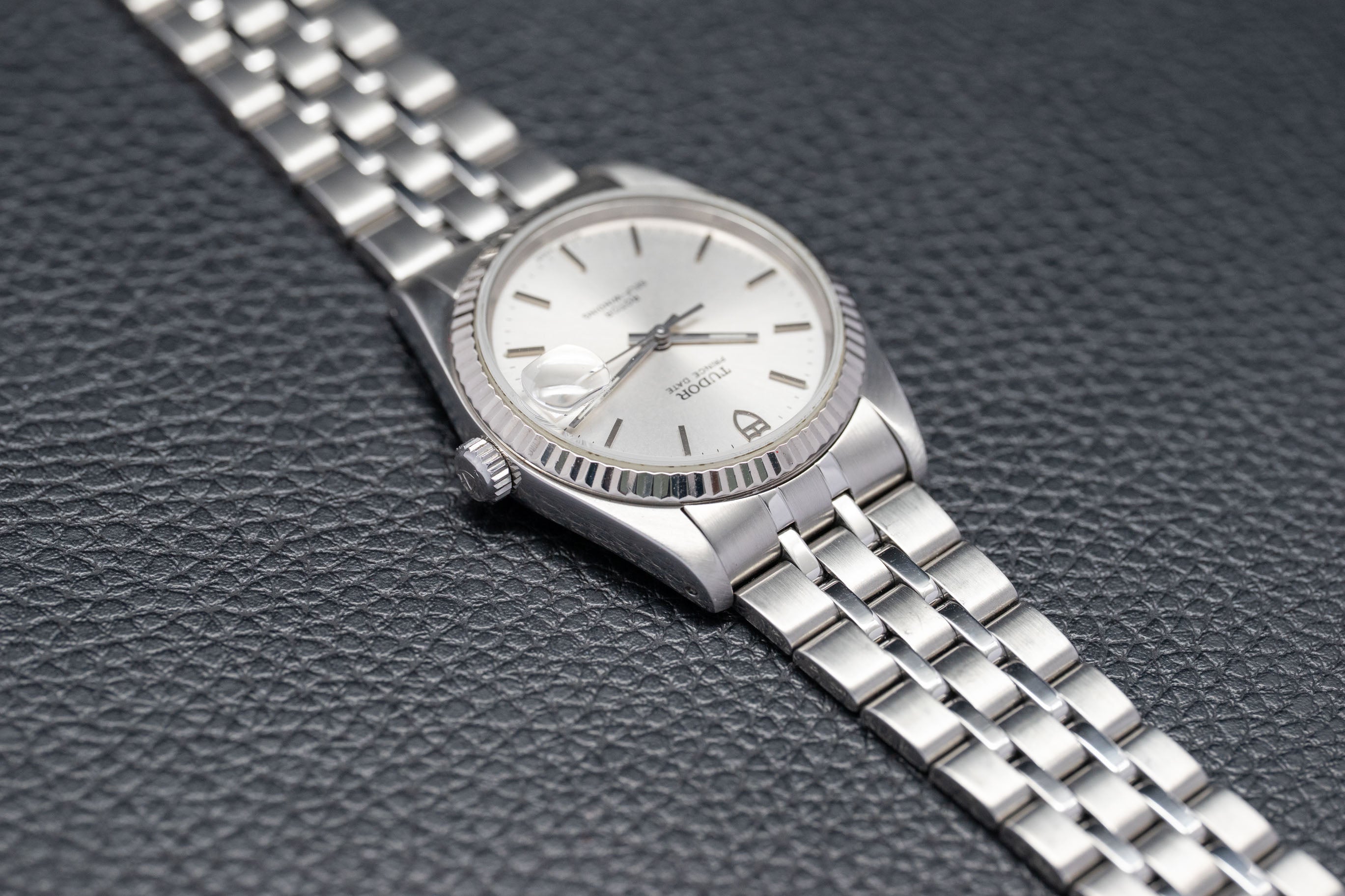 Tudor Date 74034 Silver Dial 2013 Papers