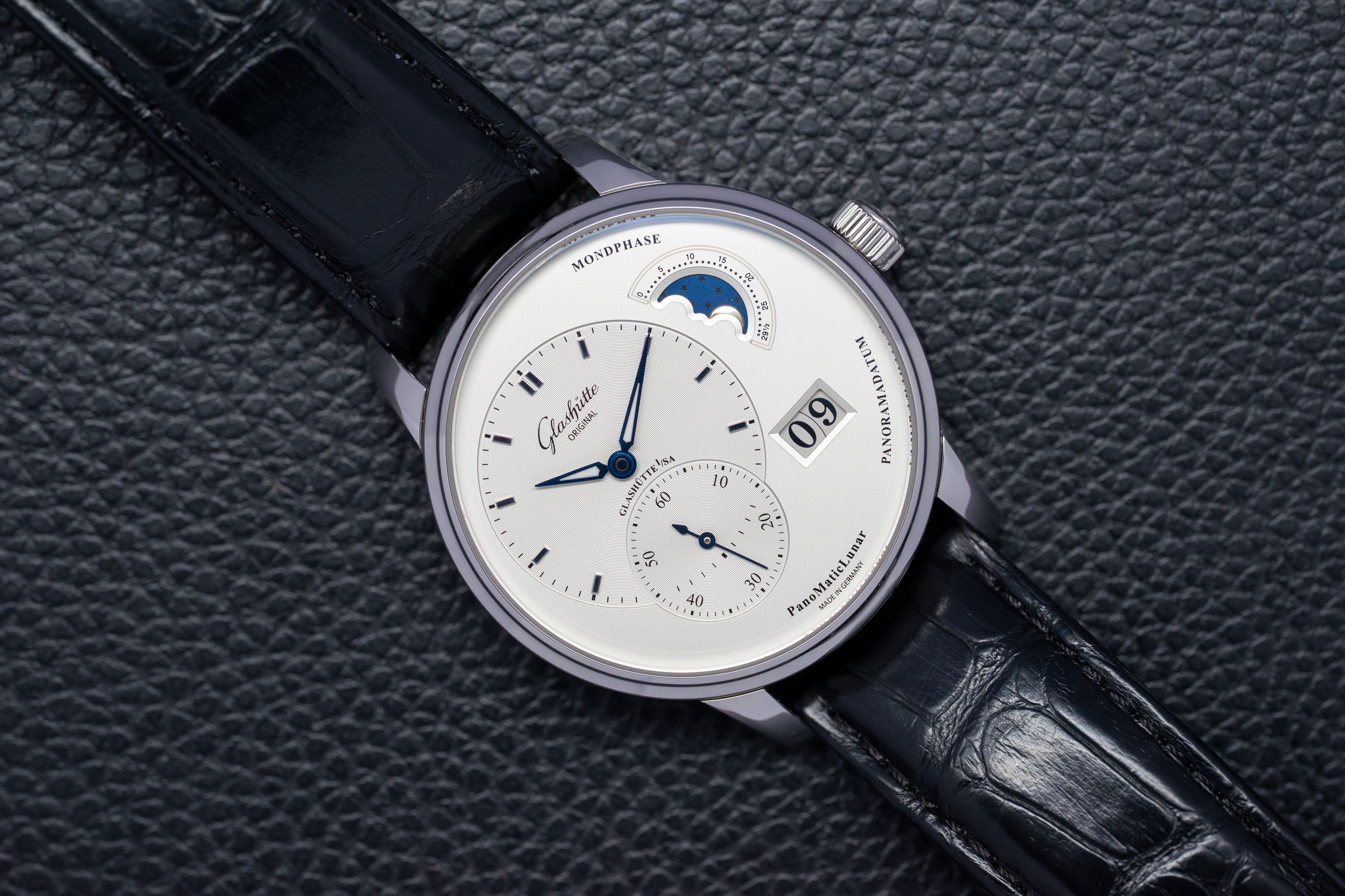 Glashütte Original PanoMaticLunar 1.90.02.42.32.50 Fullset 2015 Box+Papers