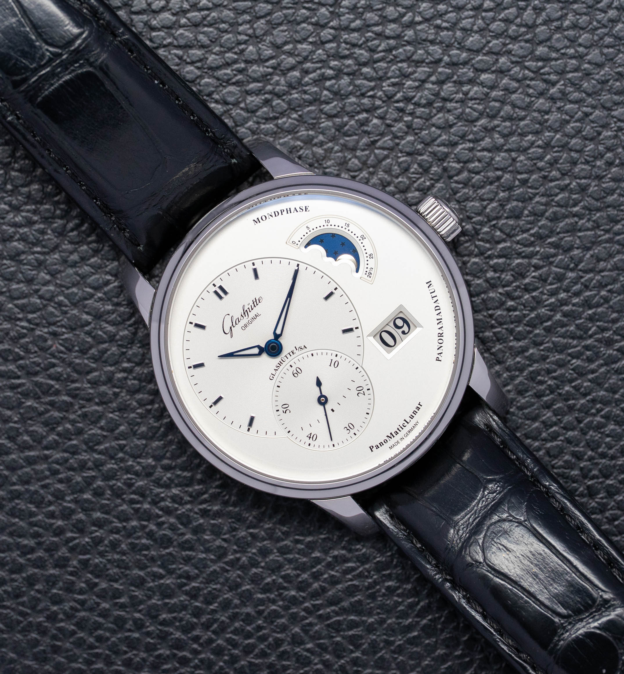 Glashütte Original PanoMaticLunar 1.90.02.42.32.50 Fullset 2015 Box+Papers