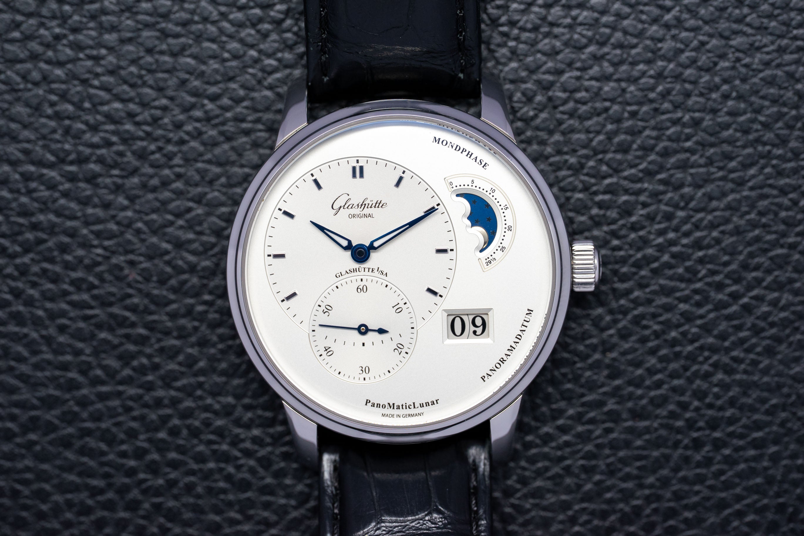 Glashütte Original PanoMaticLunar 1.90.02.42.32.50 Fullset 2015 Box+Papers