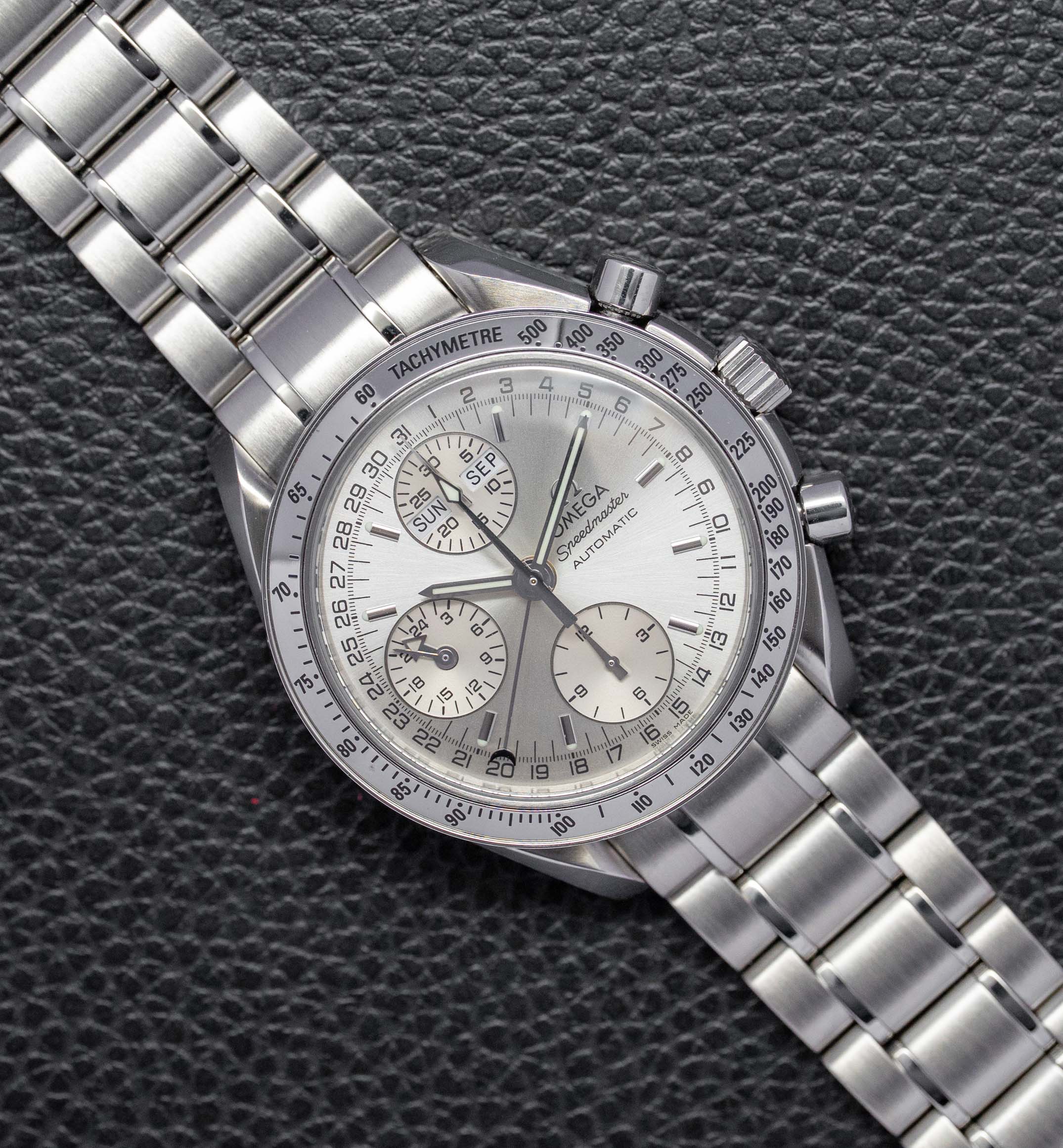 Omega Speedmaster Day Date 3523.30 Silver Dial 1998