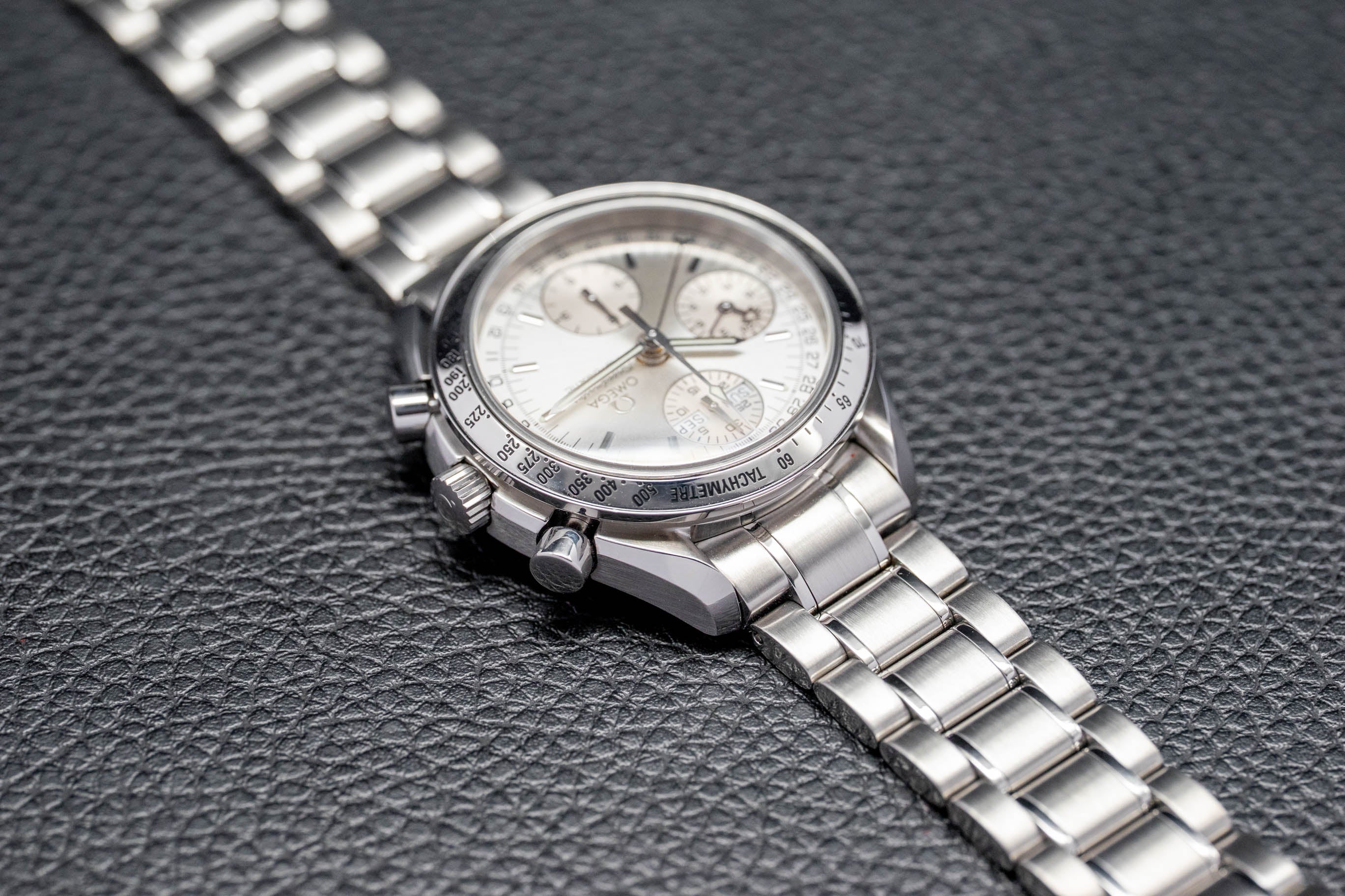 Omega Speedmaster Day Date 3523.30 Silver Dial 1998