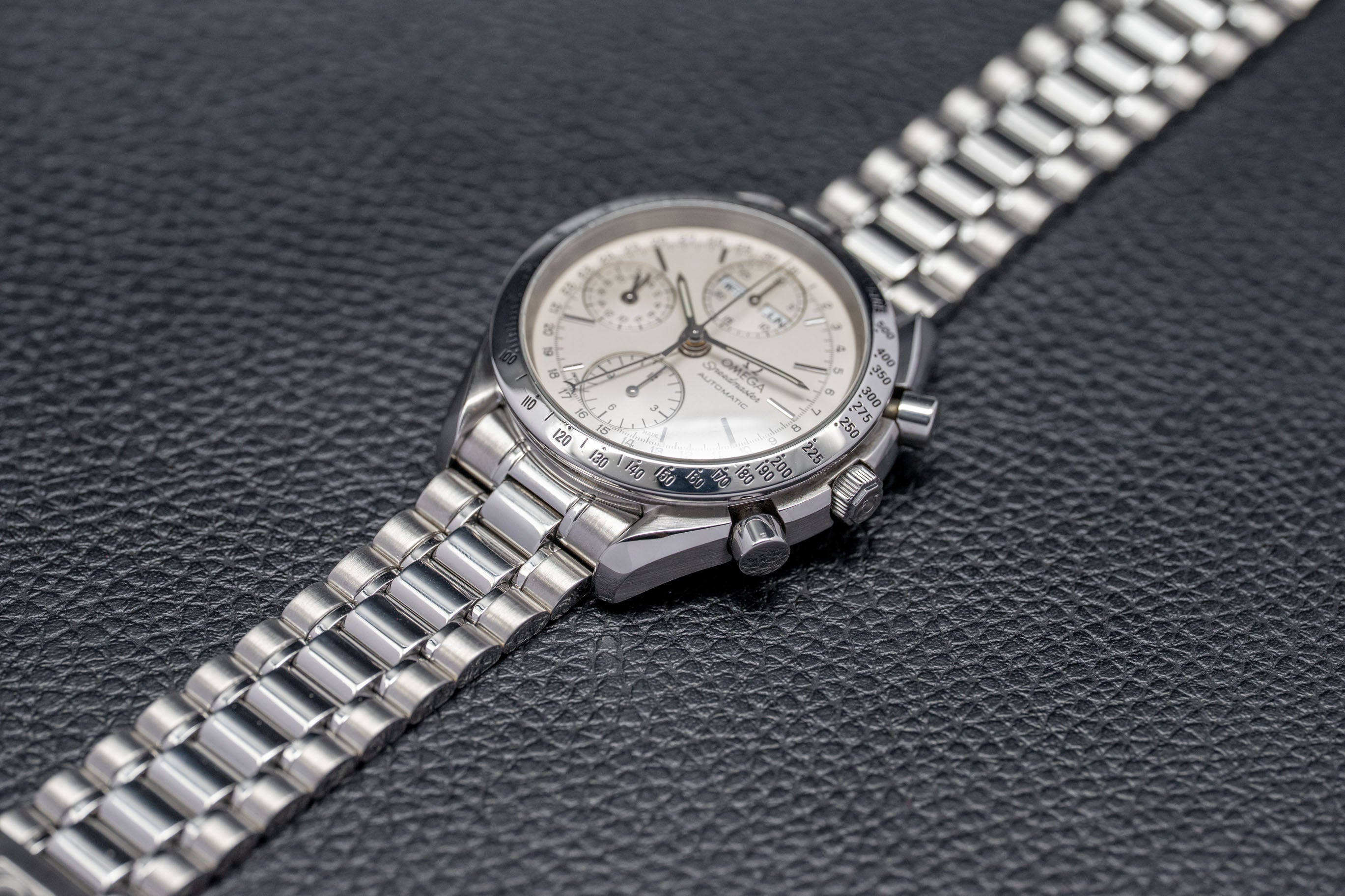 Omega Speedmaster Day Date 3521.30 Silver Dial 1998