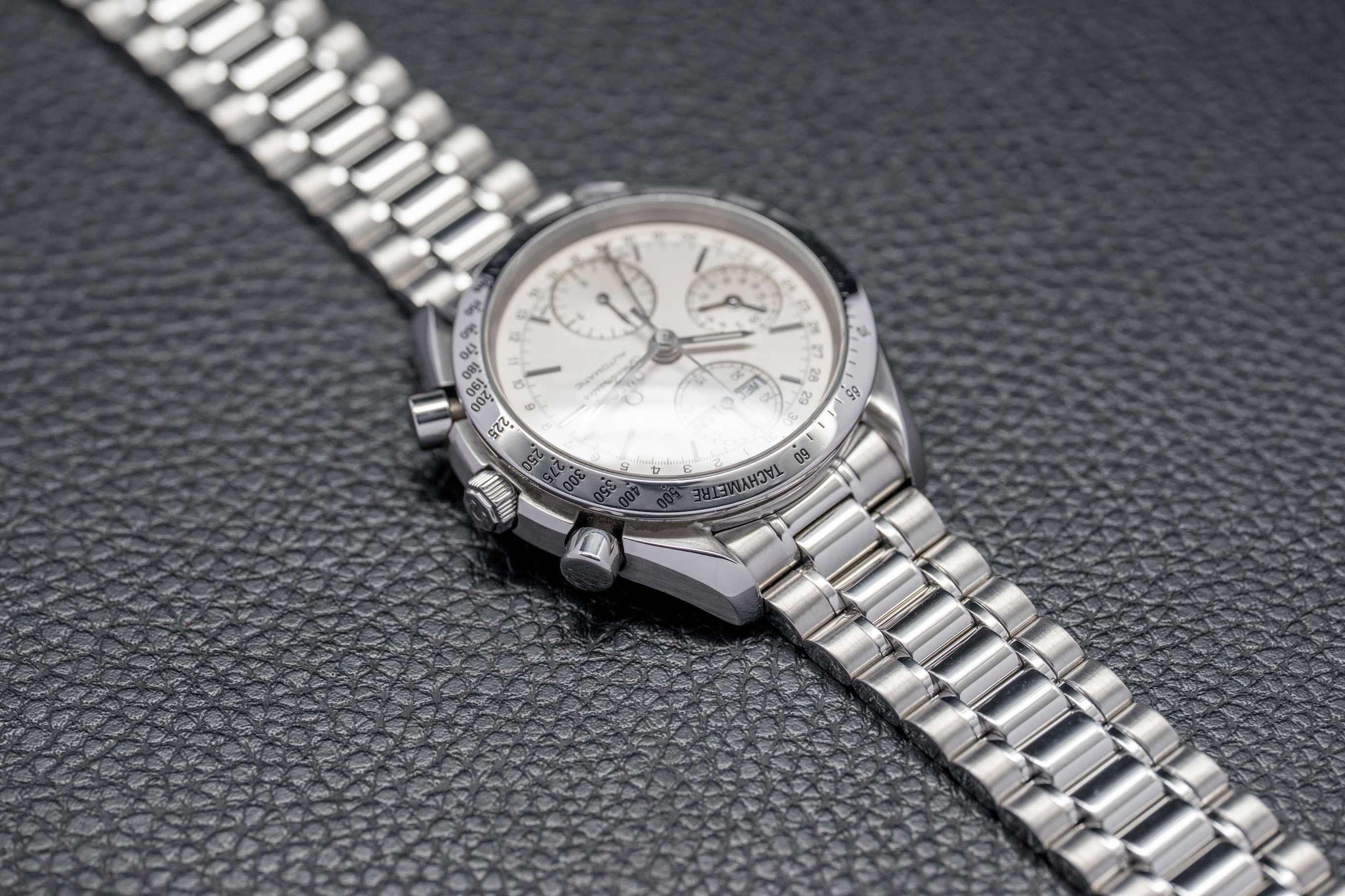 Omega Speedmaster Day Date 3521.30 Silver Dial 1998