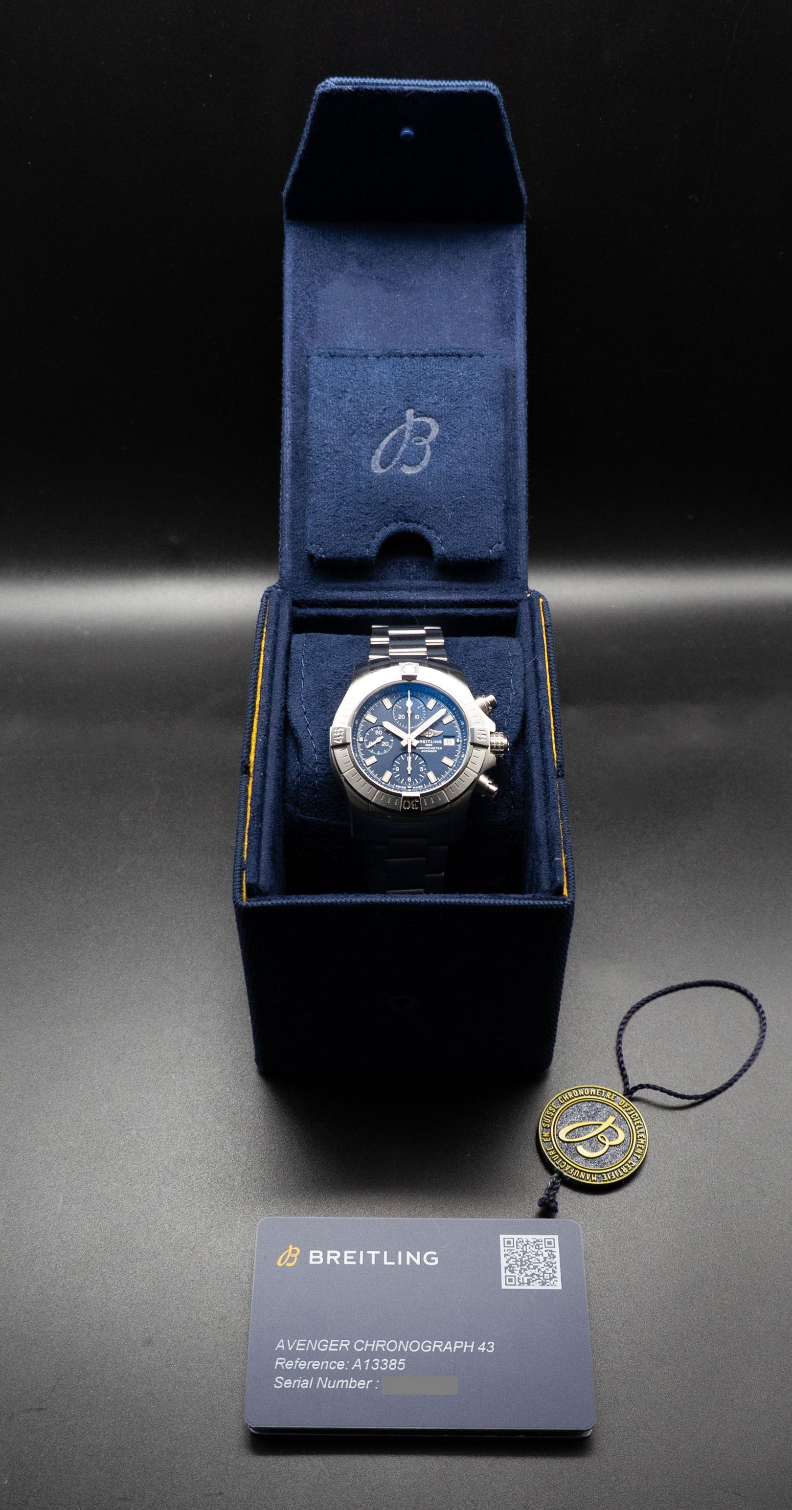 Breitling Avenger Chronograph A13385 Fullset 2020 Box+Papers