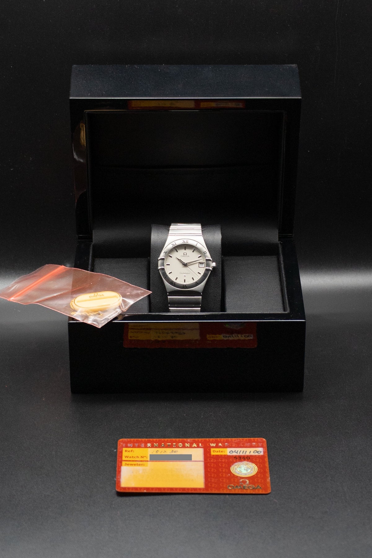 Omega De Ville 1512.30 White Dial 2000 Papers