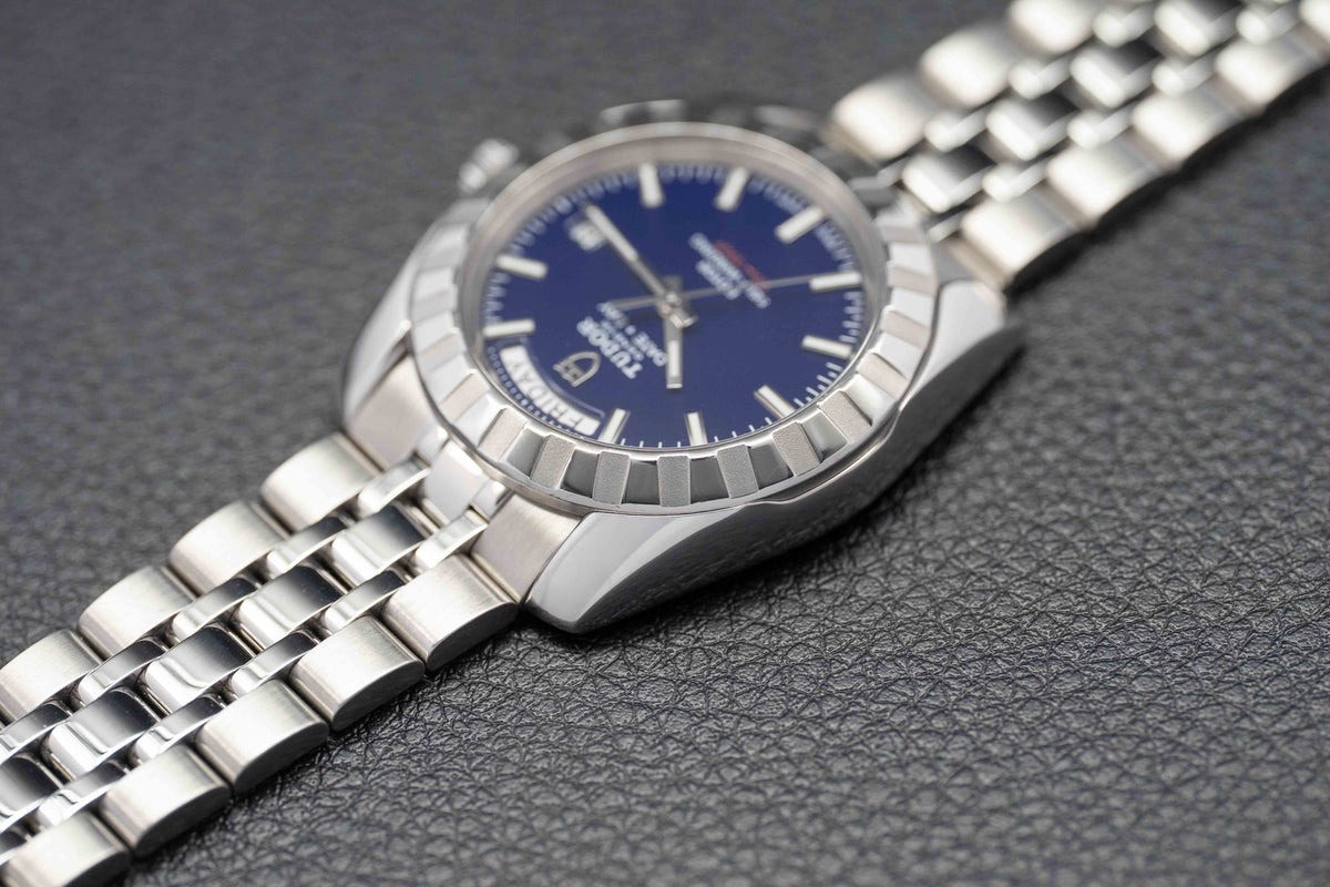 Tudor Classic Date-Day 23010 Blue Dial 2018 Papers