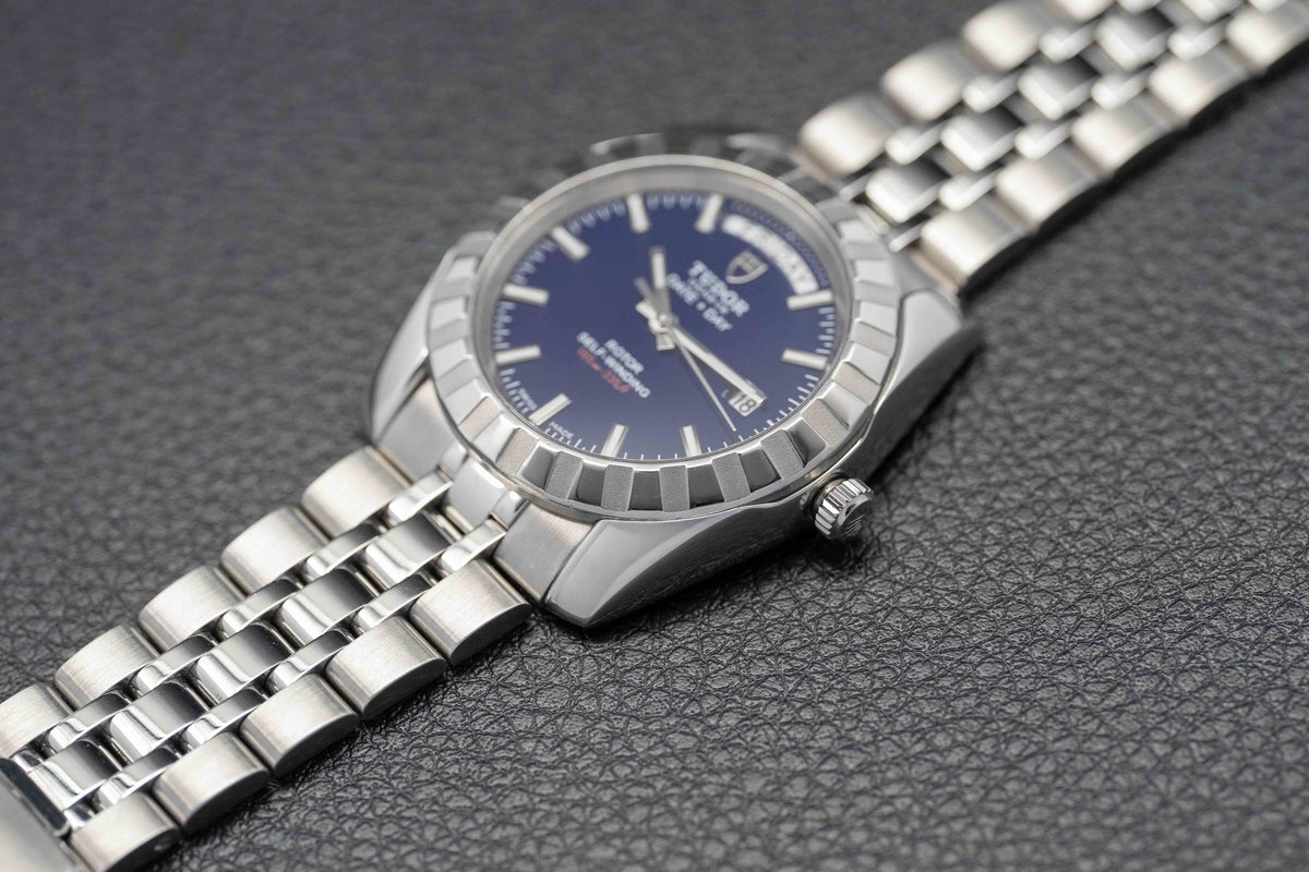 Tudor Classic Date-Day 23010 Blue Dial 2018 Papers
