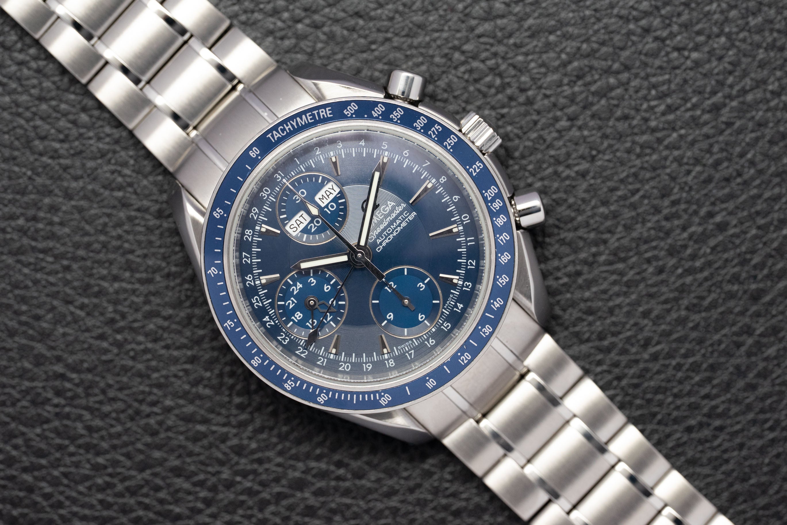 Omega Speedmaster Triple Date 3222.80 Blue Dial 2007
