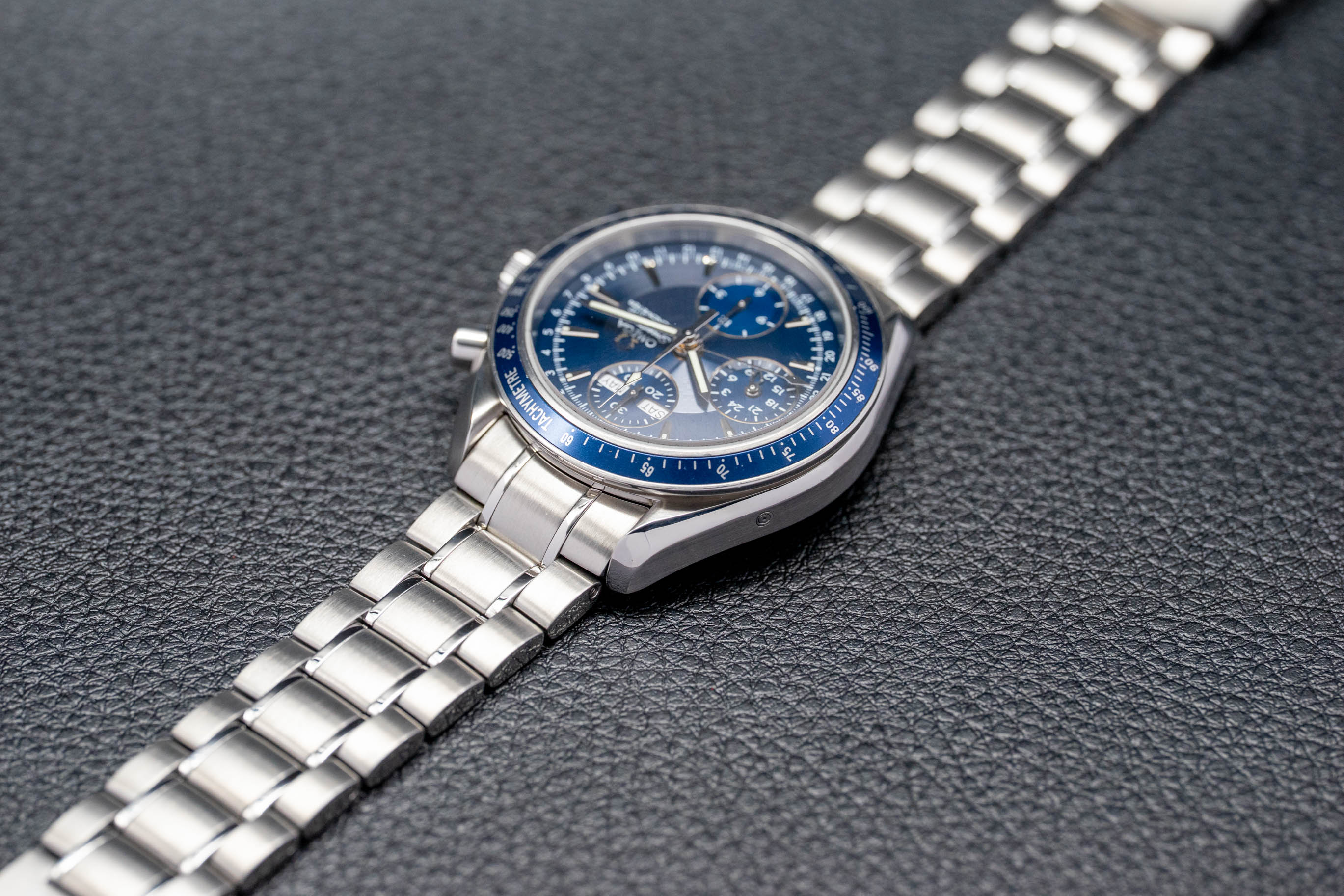 Omega Speedmaster Triple Date 3222.80 Blue Dial 2007