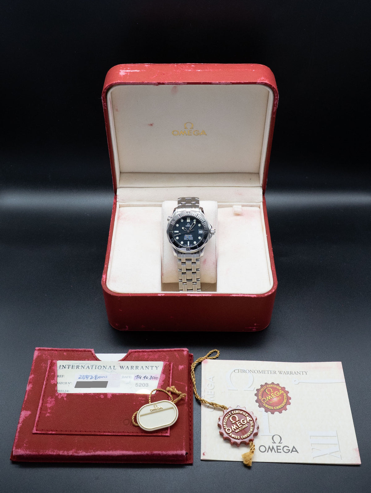 Omega Seamaster 300 2552.80 Fullset 2000 Box+Papers