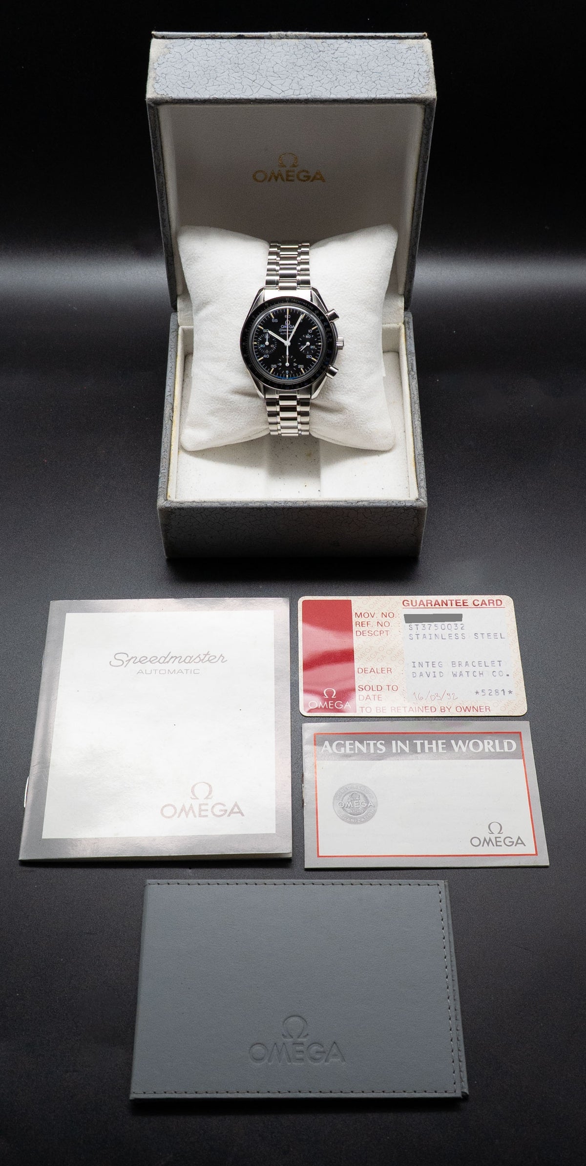 Omega Speedmaster Reduced 3510.50 Fullset 1992 Box+Papers