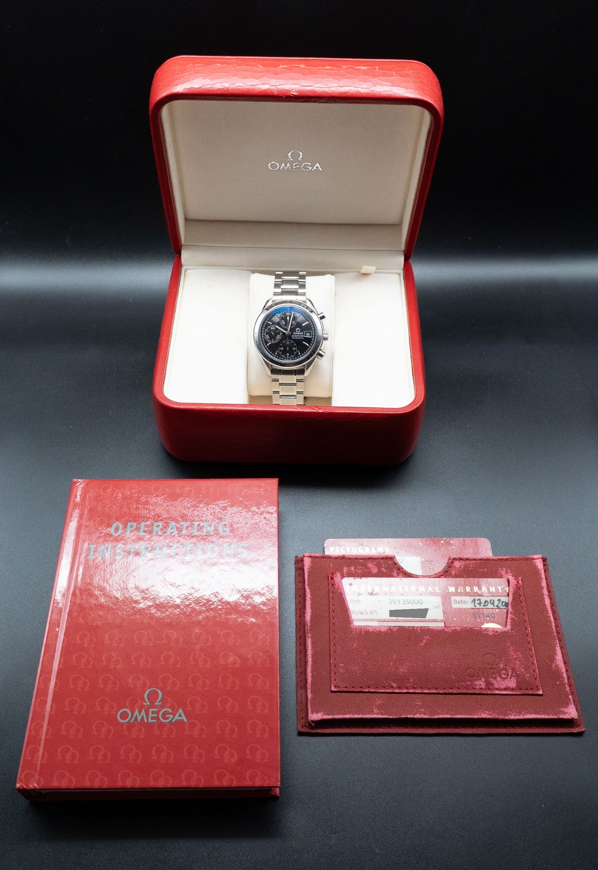 Omega Speedmaster Date 3513.50 Fullset 2001 Box+Papers
