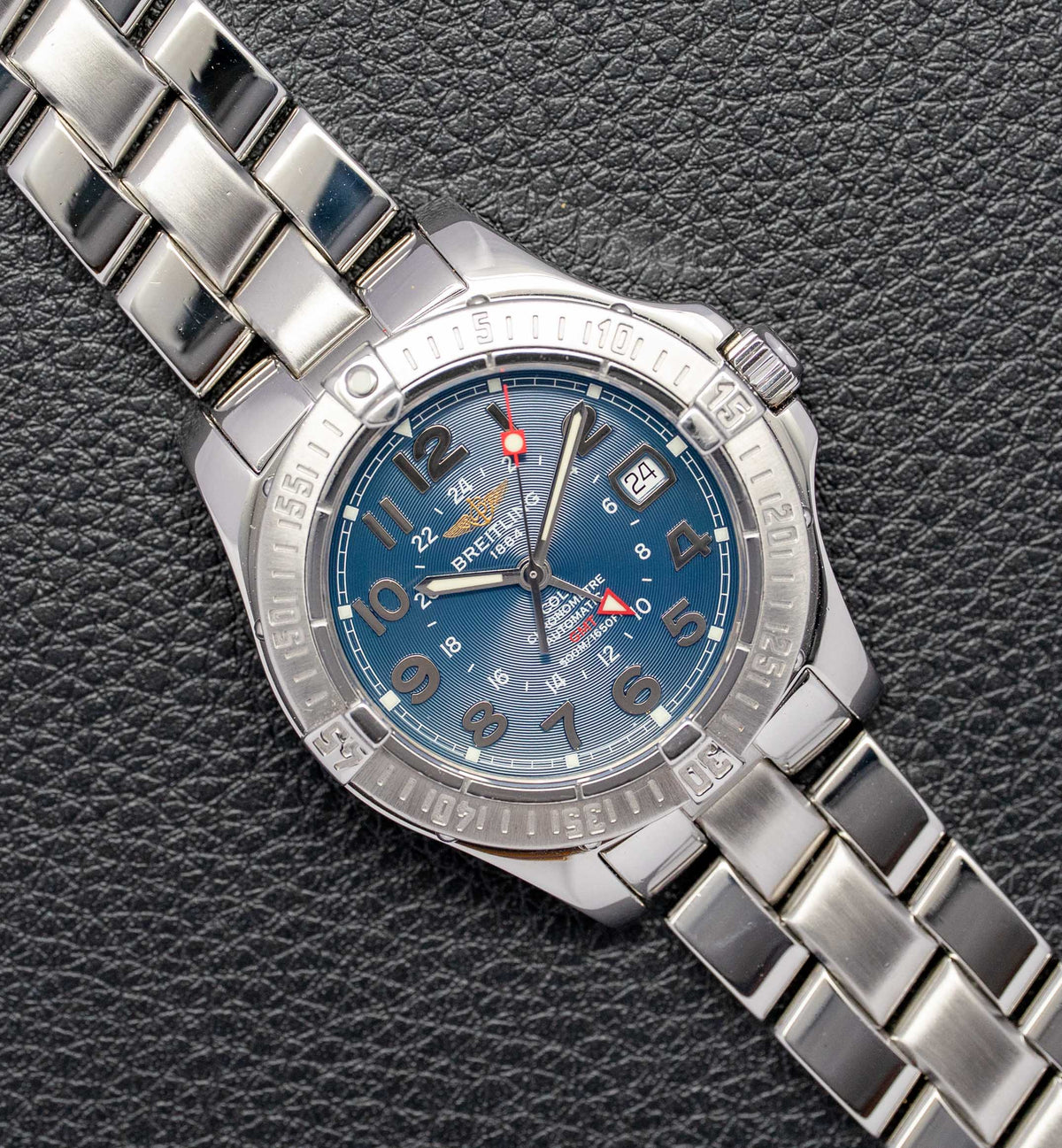 Breitling Colt GMT A32350 Blue Dial 2006 Box