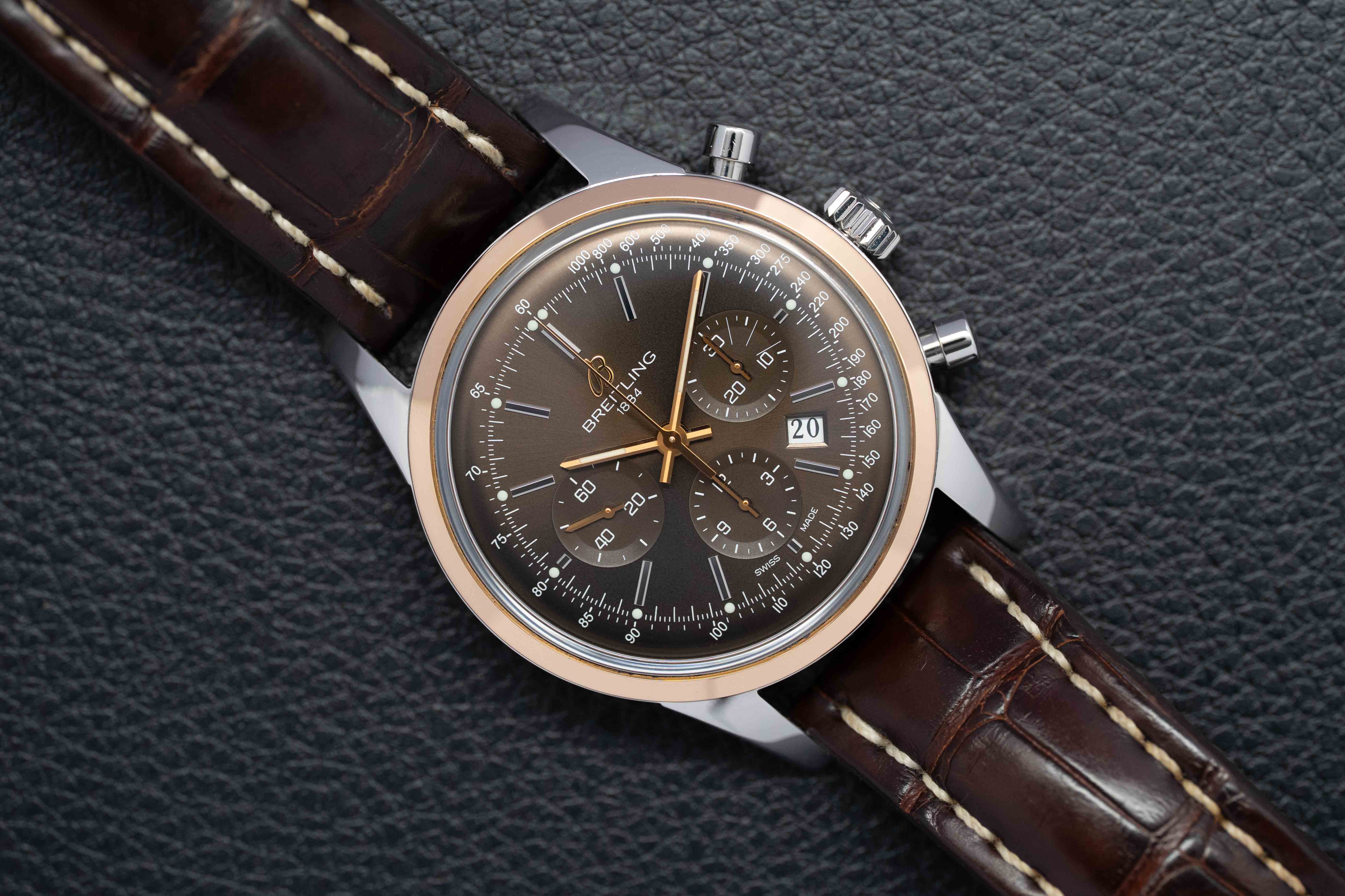 Breitling Transocean Chronograph 42 UB0152 Fullset 2013 Box+Papers