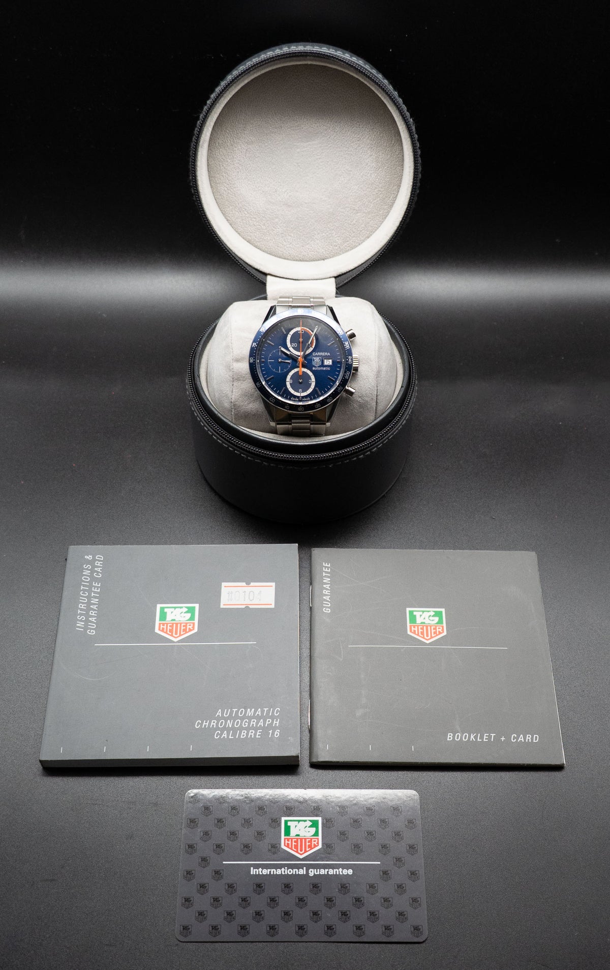 Tag Heuer Carrera Calibre 16 CV2015.BA0786 Fullset 2006 Box+Papers