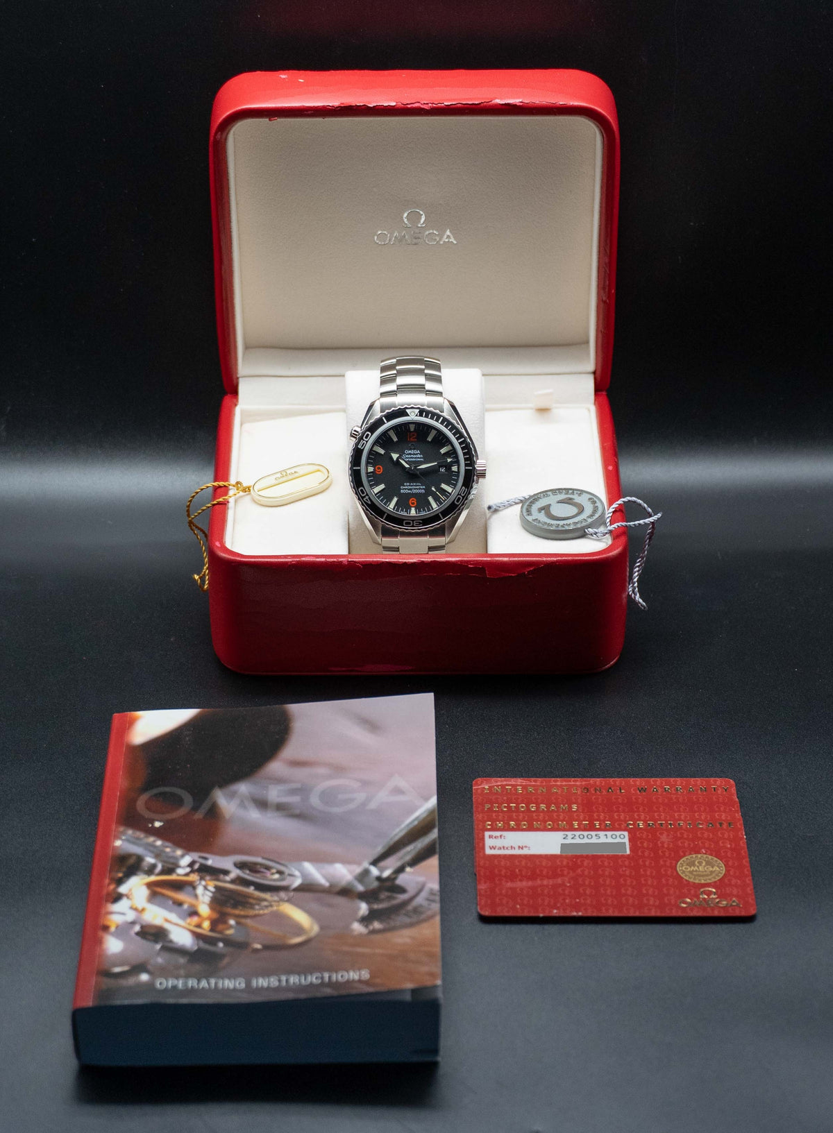 Omega Seamaster Planet Ocean 2200.51 Fullset 2009 Box+Papers