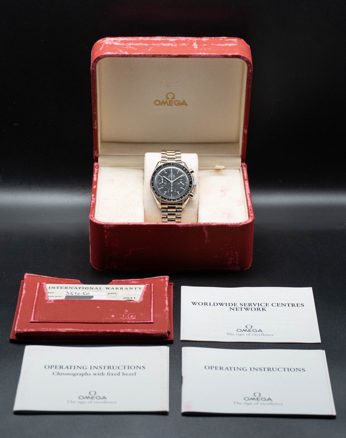 Omega Speedmaster Reduced 3510.50 Fullset 2000 Box+Papers