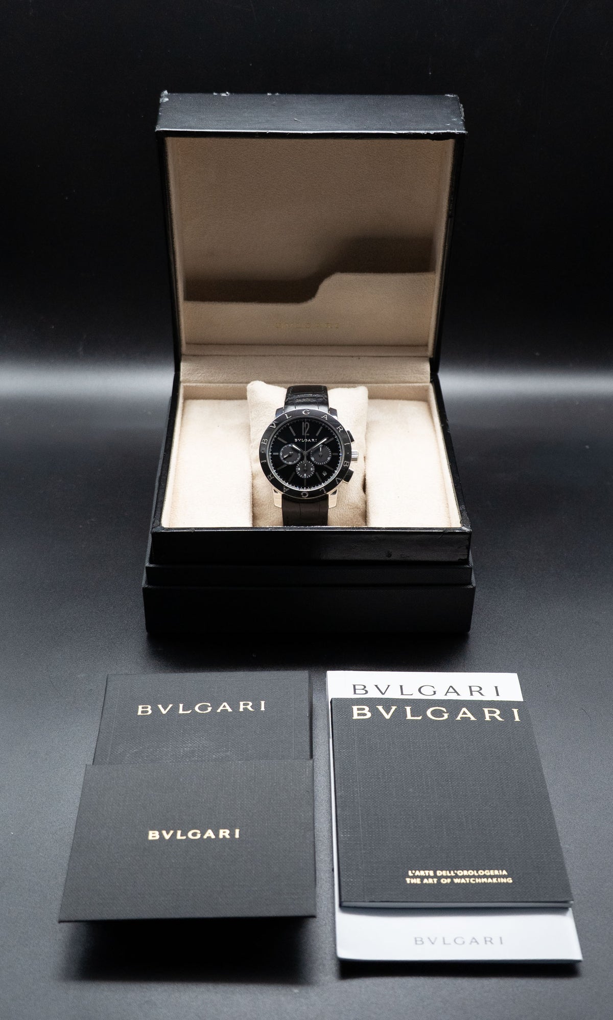 Bulgari Bulgari Chronograph BB41SCH Fullset 2019 Box+Papers