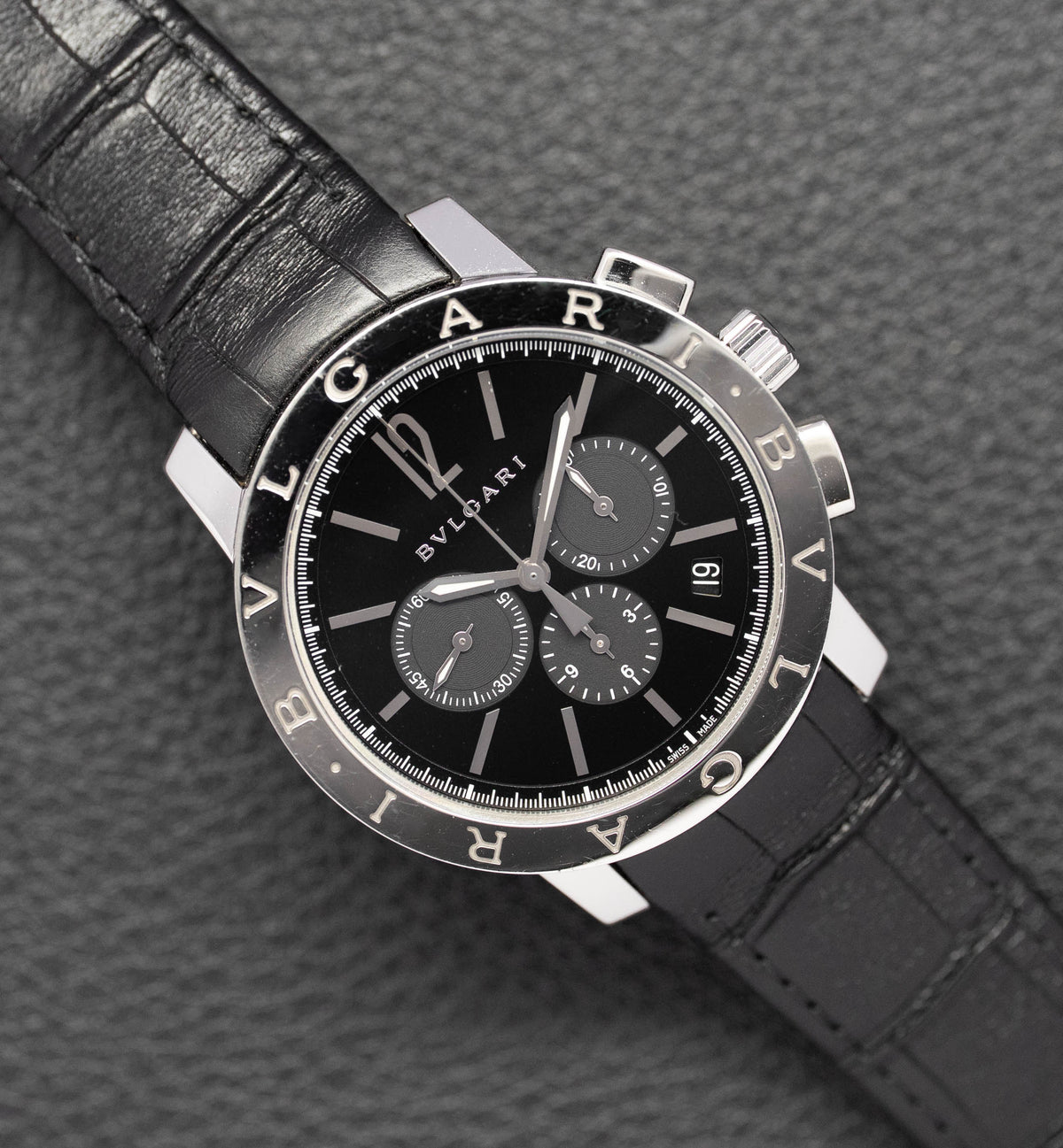 Bulgari Bulgari Chronograph BB41SCH Fullset 2019 Box+Papers