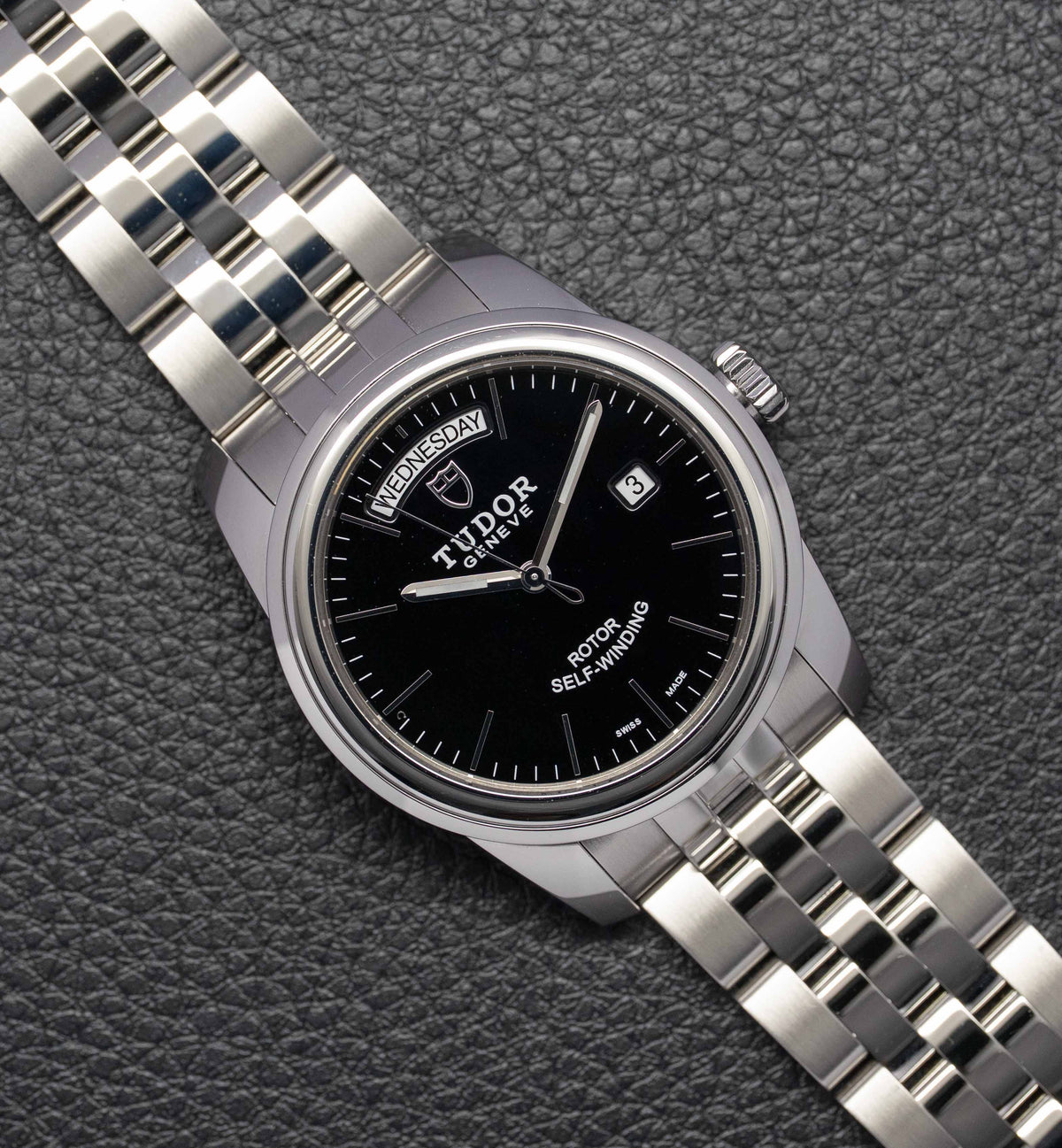 Tudor Glamour Day-Date 56000 Black Dial 2021 Papers