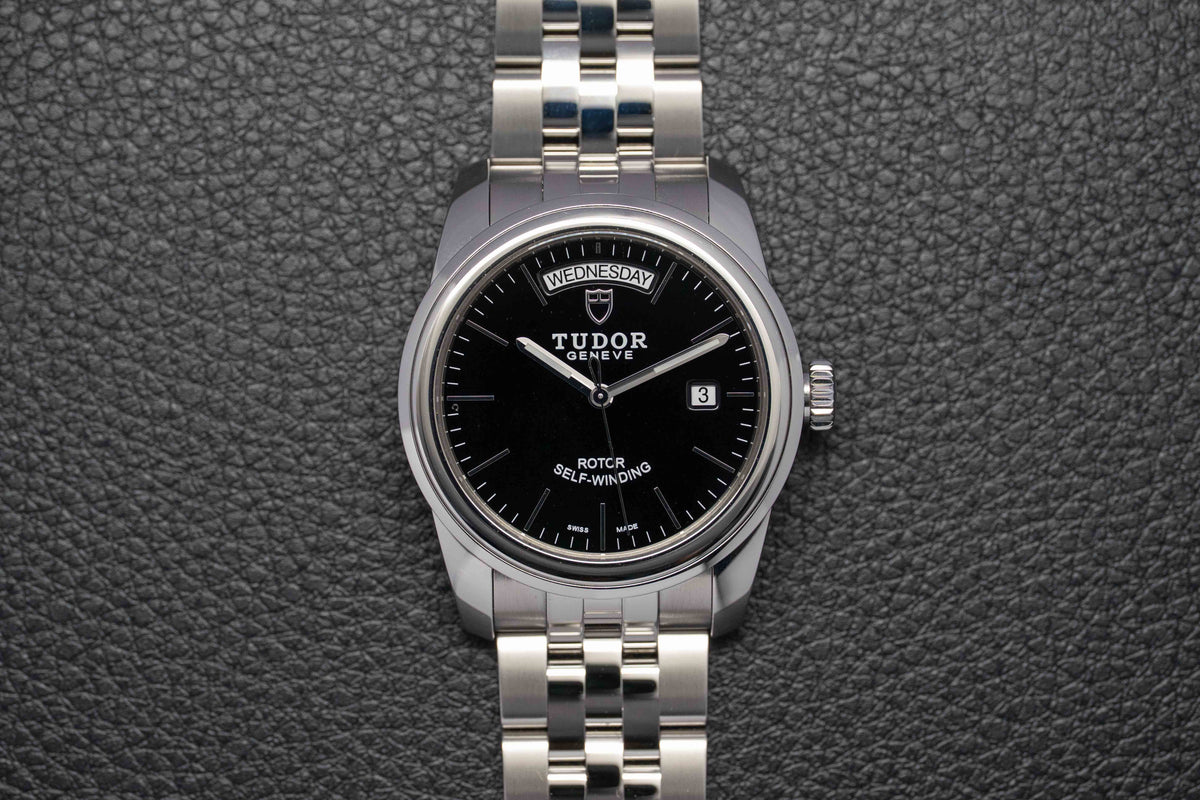 Tudor Glamour Day-Date 56000 Black Dial 2021 Papers